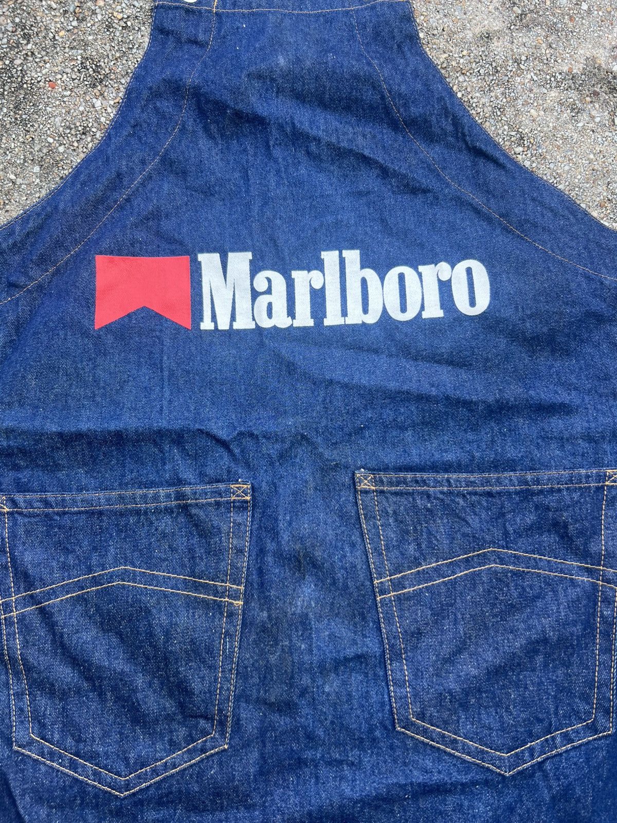 Marlboro Vintage 90’s Malboro Apron Denim Size US M / EU 48-50 / 2 - 2 Thumbnail