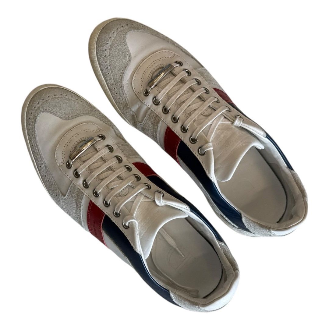 Dior Dior Homme AW08 Calfskin Trainers in White / Blue / Red Size US 9 / EU 42 - 5 Thumbnail