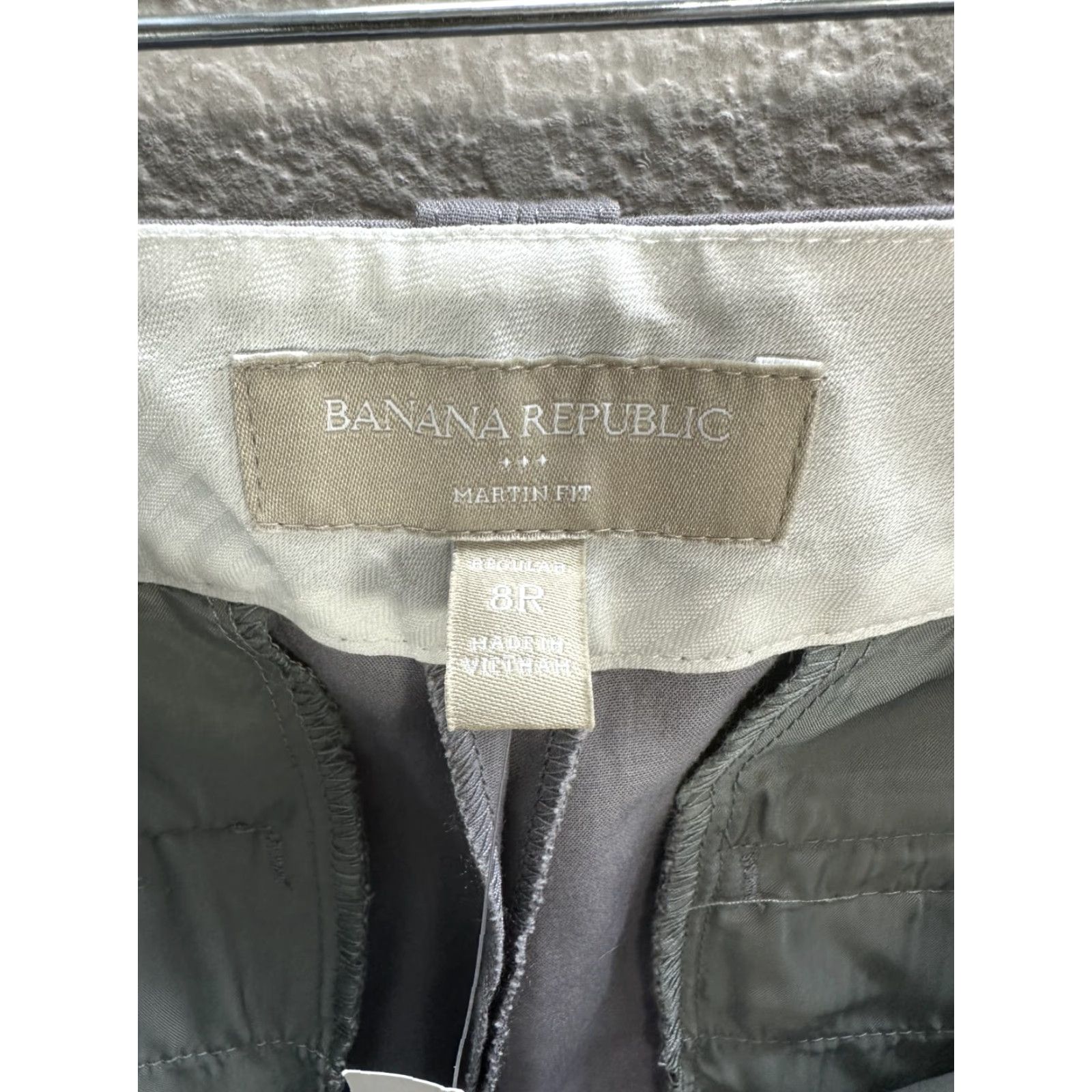 Banana Republic Womens Banana Republic Martin-Fit Purplish Gray Dress Pants Trouser Formal Sz 8R Pants Women Gray Dress Pants 90s? Size 30" / US 8 / IT 44 - 3 Thumbnail