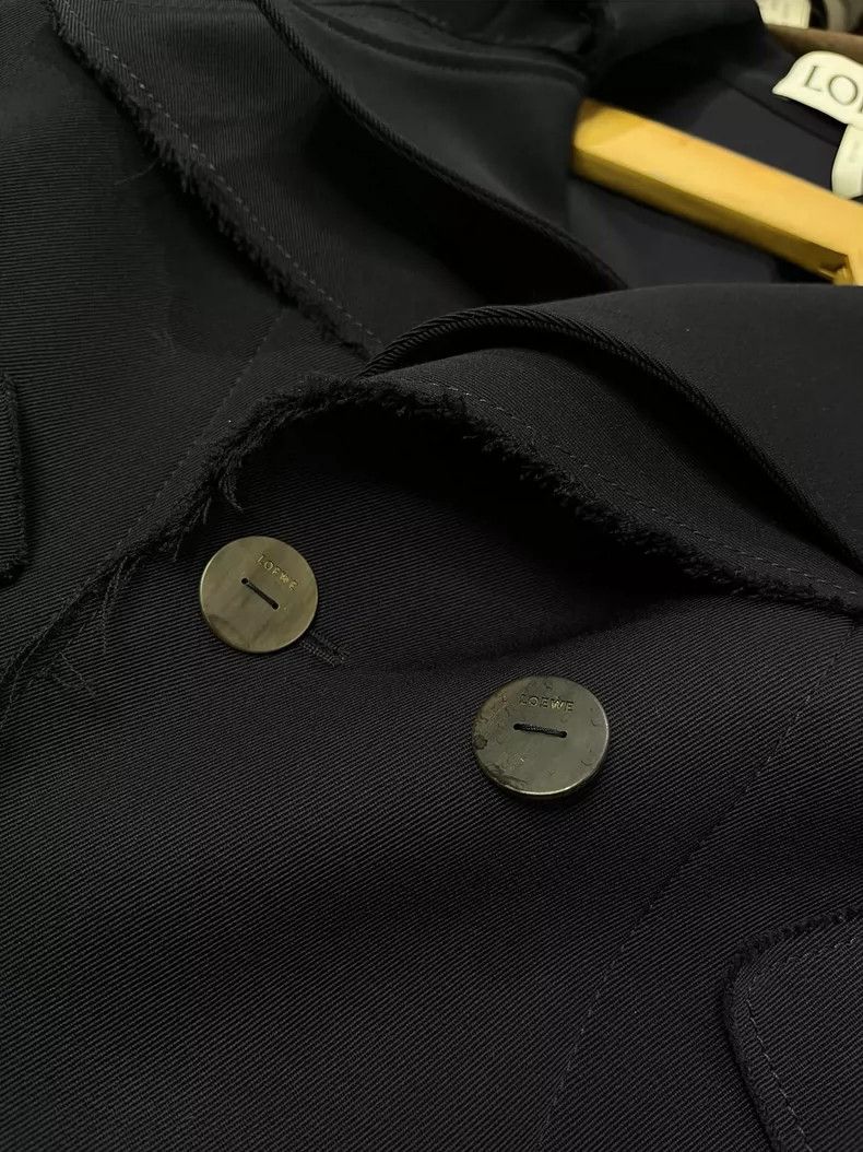 Loewe Loewe Double collar trench coat, dark blue Size S / US 4 / IT 40 - 6 Thumbnail