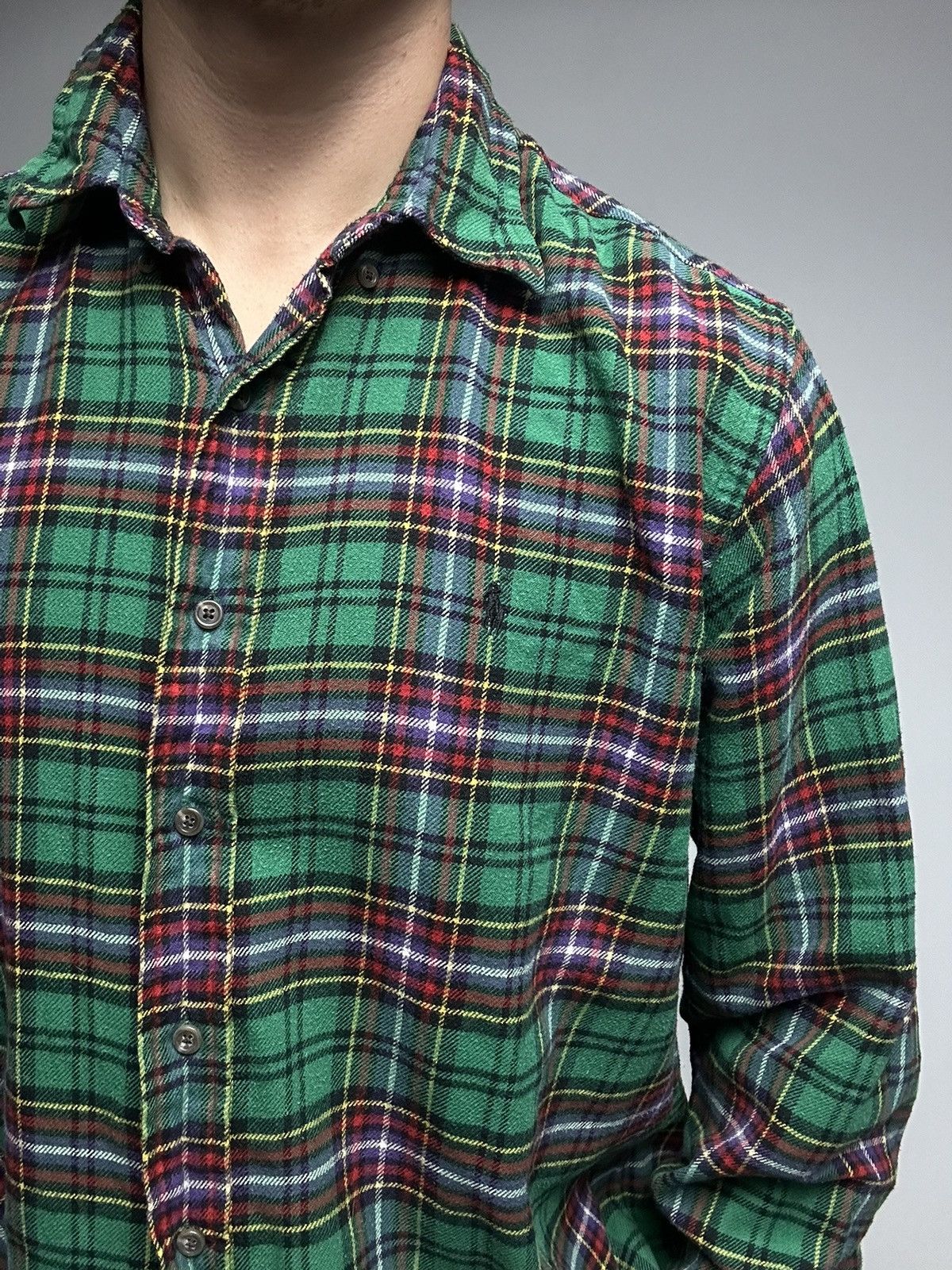 Ralph Lauren Ralph Lauren Vintage Shirt Button Up Green Size US XL / EU 56 / 4 - 4 Thumbnail