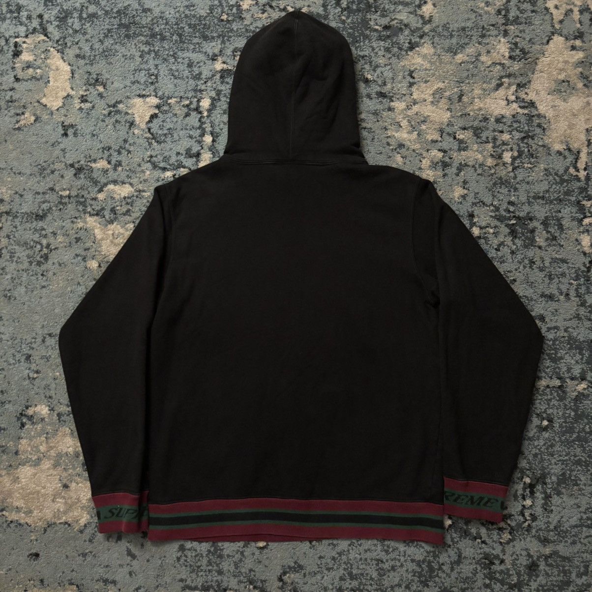 Supreme Supreme Striped Rib Hoodie Size Medium Worn Lightly Size US M / EU 48-50 / 2 - 2 Thumbnail