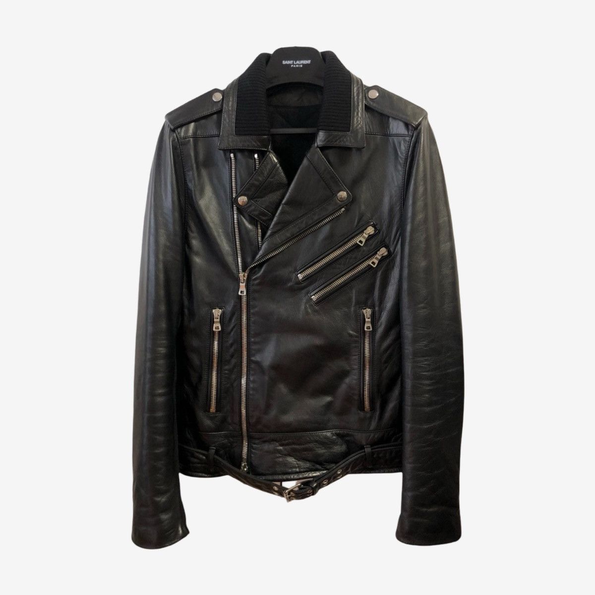 Balmain Balmain Mainline Biker Leather Jacket Sz. 50 Size US M / EU 48-50 / 2 - 1 Thumbnail