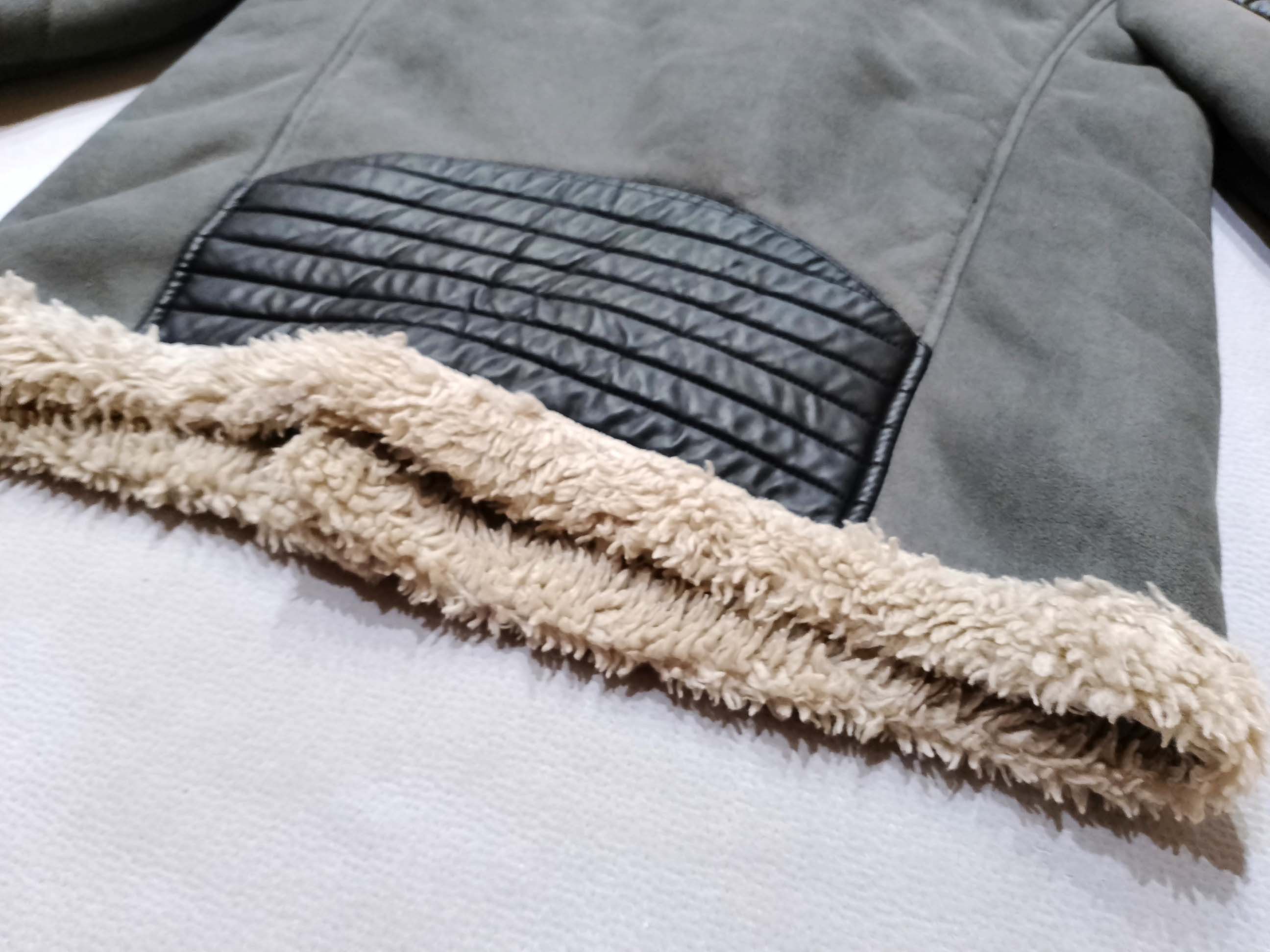 Diesel Diesel Faux Fur Jacket - Gray - Bold Indian Logo Size L / US 10 / IT 46 - 18 Thumbnail