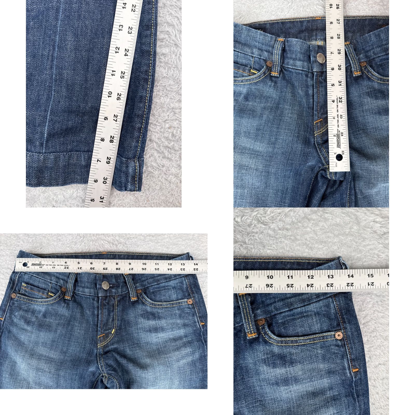 Citizens Of Humanity Citizens of Humanity Flared Jeans Women 26 Blue Denim Low Rise Distressed 26x31 Size 26" / US 2 / IT 38 - 8 Thumbnail