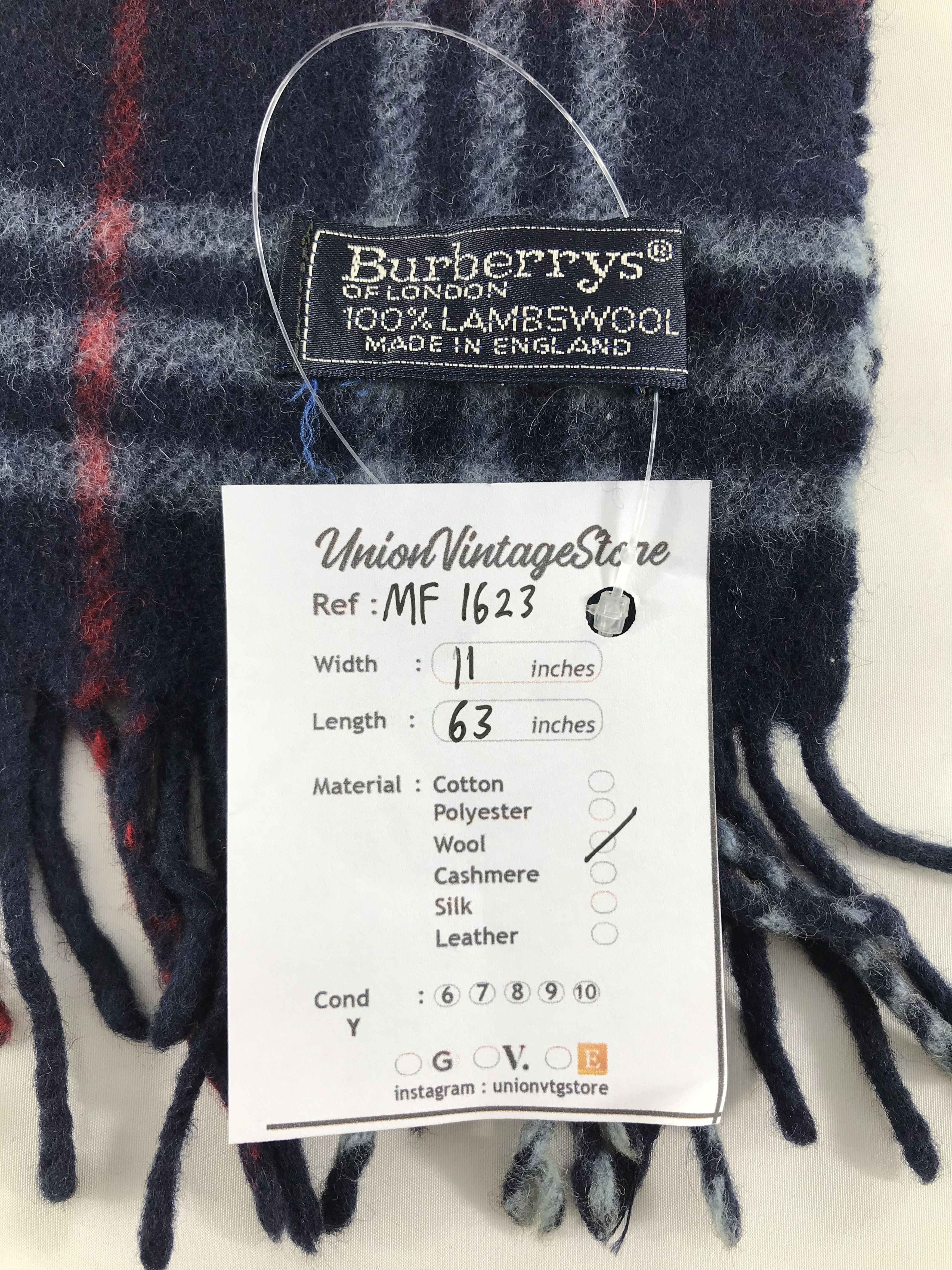 Burberry Vintage Burberry Scarf/Muffler/Neckwear MF1623 Size ONE SIZE - 4 Thumbnail