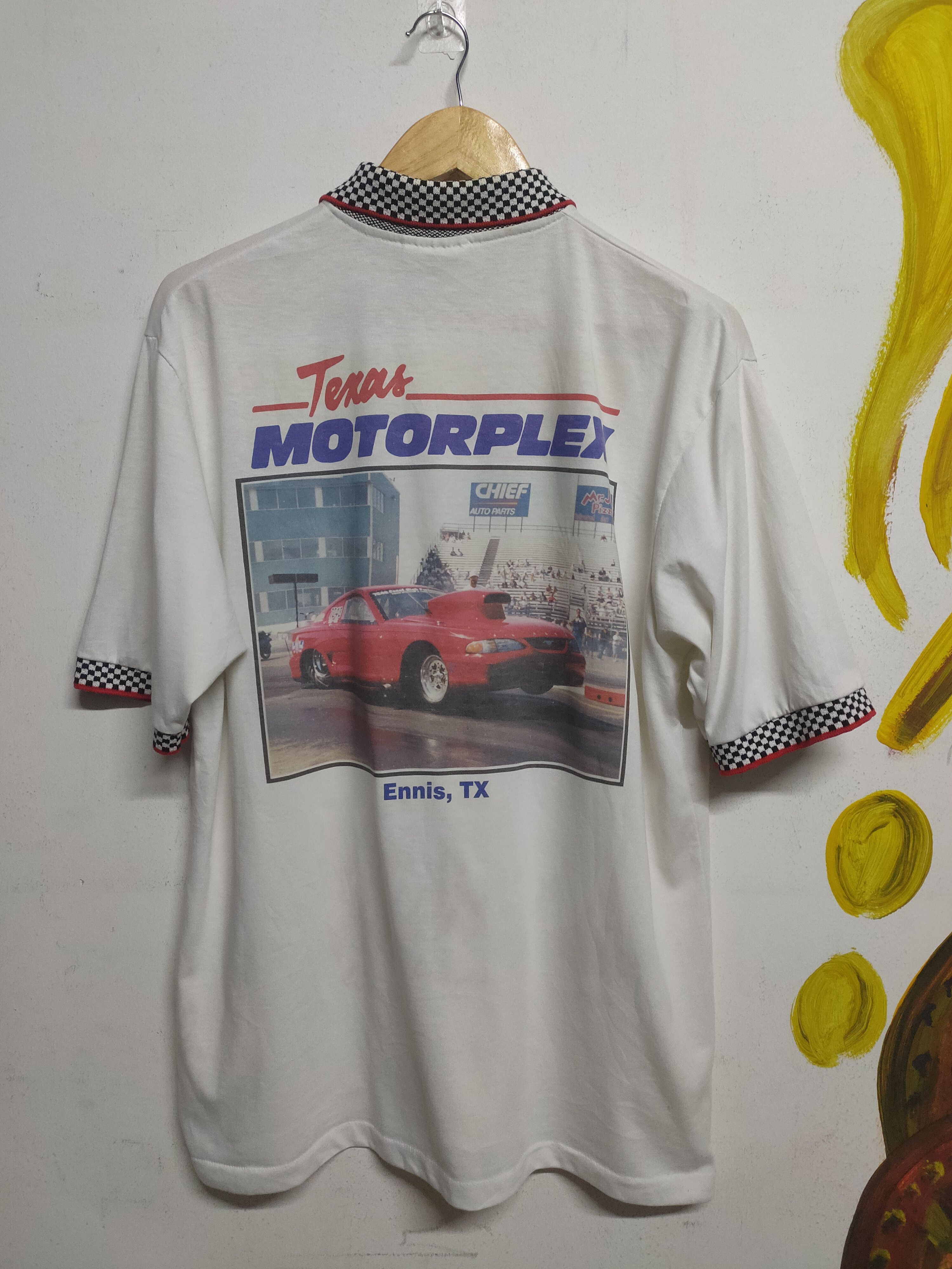 Mustang × Vintage Vintage Texas Motorplex old mustang car polo shirt Size US XL / EU 56 / 4 - 3 Thumbnail