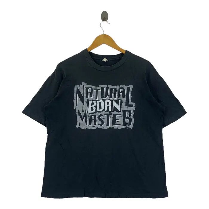 Vintage NATURAL BORN MASTER Japan Pro Wrestling Tee Shirt Size US L / EU 52-54 / 3 - 1 Thumbnail