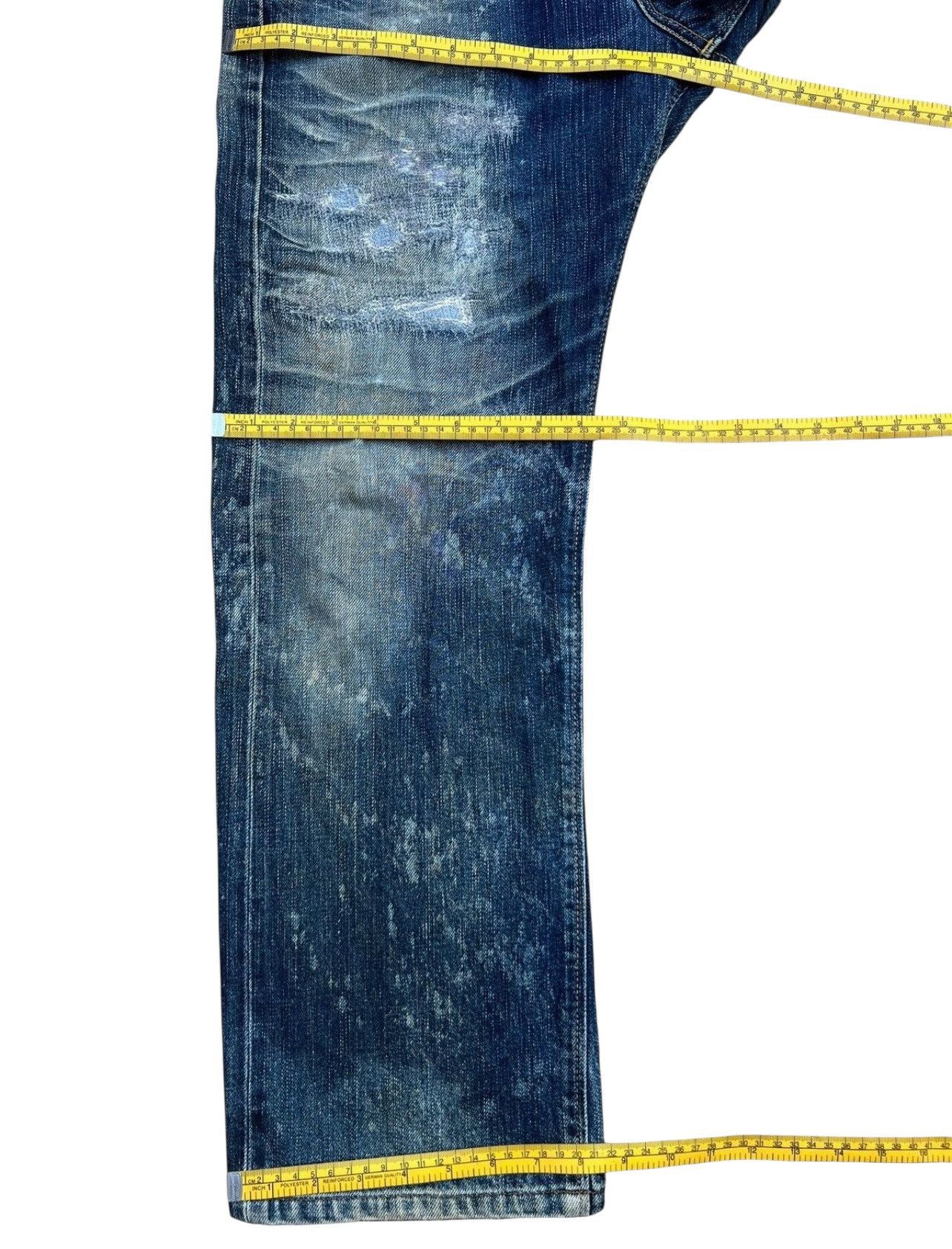 Edwin Vintage Edwin 505X Selvedge Distressed Mudwash Jeans 32x29 Size US 32 / EU 48 - 17 Thumbnail