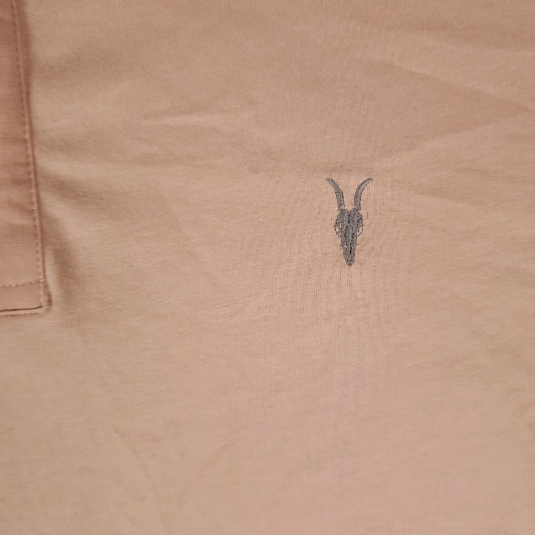 Allsaints AllSaints Polo Shirt Mens L Pink Short Sleeve Button Collar Cotton Regular Size US L / EU 52-54 / 3 - 2 Thumbnail