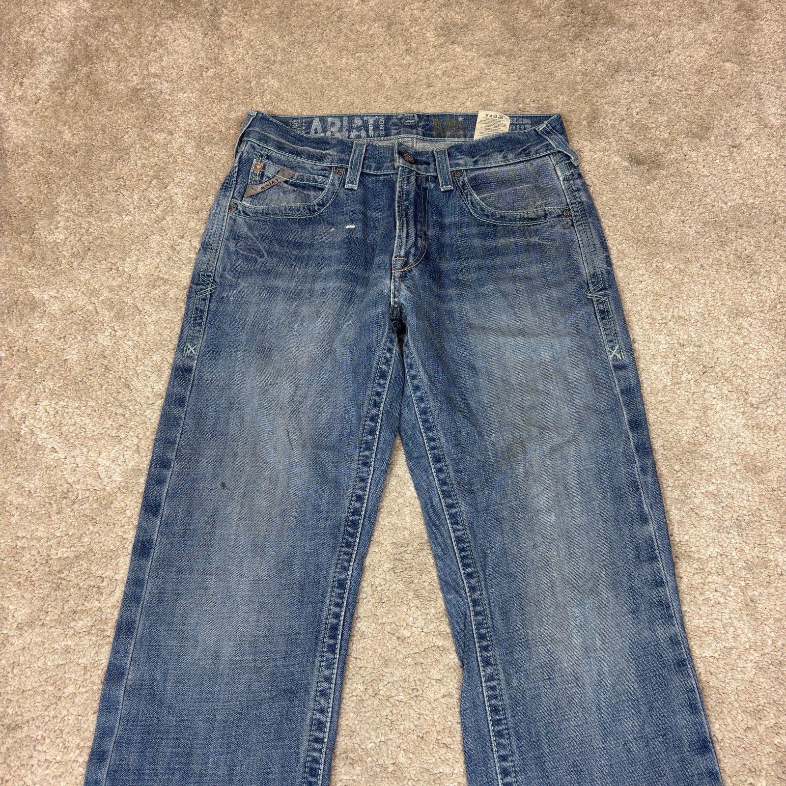 Ariat Ariat M5 Slim Straight Jeans Work Men's 30x32 Size US 30 / EU 46 - 2 Thumbnail
