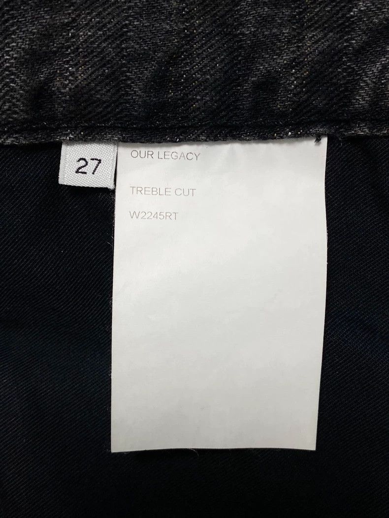 Our Legacy Our Legacy Our legacy Black and gray striped jeans-2507 Size US 27 - 6 Thumbnail