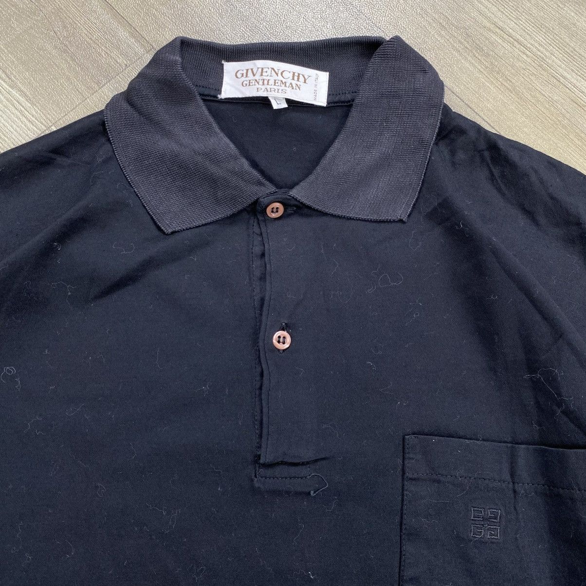 Givenchy 1990s Givenchy Gentleman Paris Pocket Longsleeve Polo Shirt Size US L / EU 52-54 / 3 - 4 Thumbnail