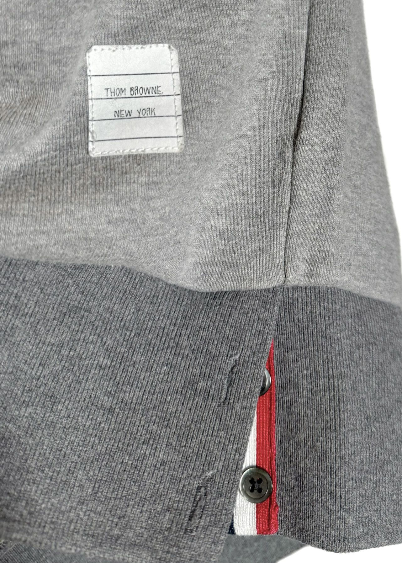 Thom Browne Thom Browne Grey Colourblock 4-bar Sweatshirt Size XS / US 0-2 / IT 36-38 - 7 Thumbnail