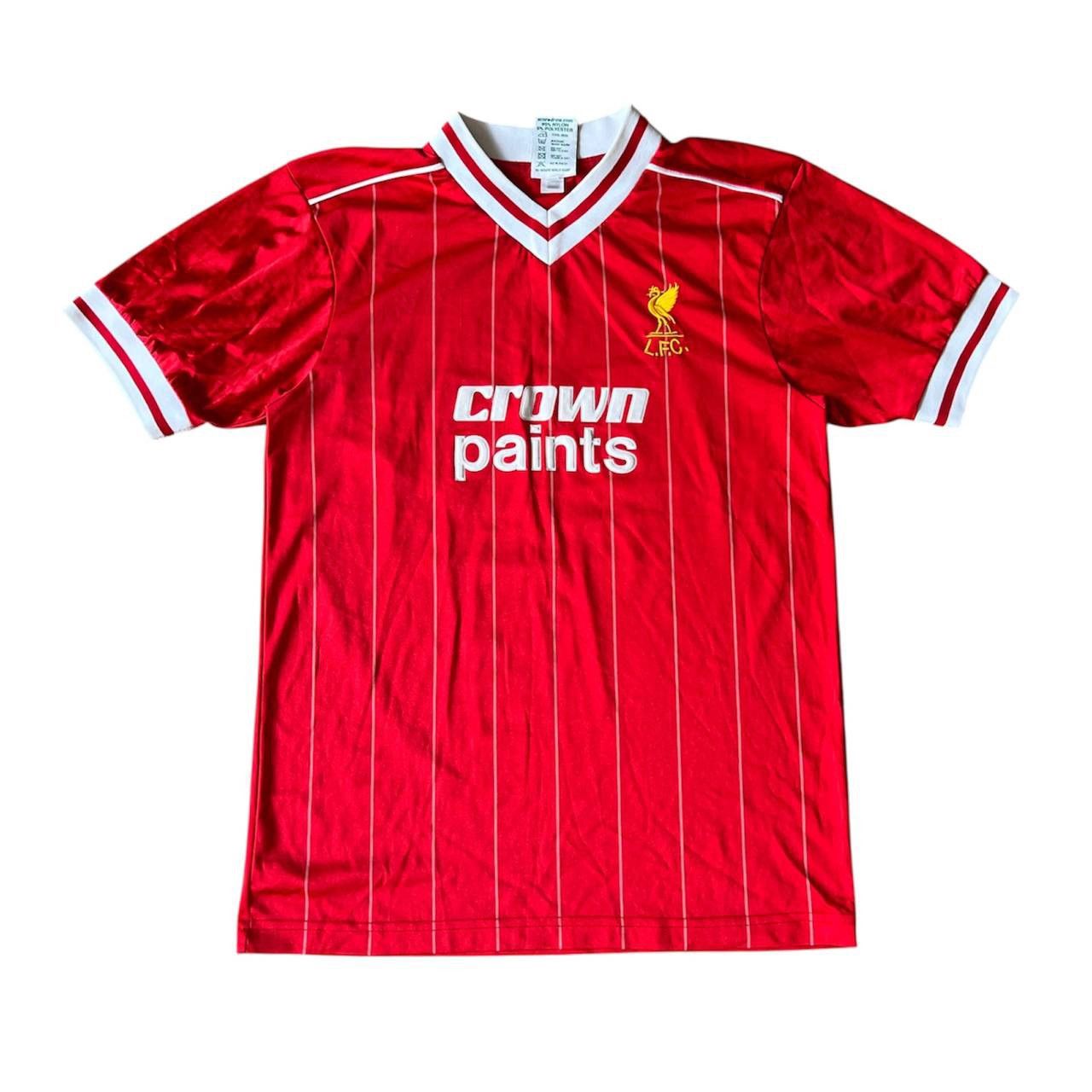 Sports Specialties 1982/83 LIVERPOOL REMAKE SCORE DRAW SOCCER FOOTBALL JERSEY Size US M / EU 48-50 / 2 - 1 Thumbnail
