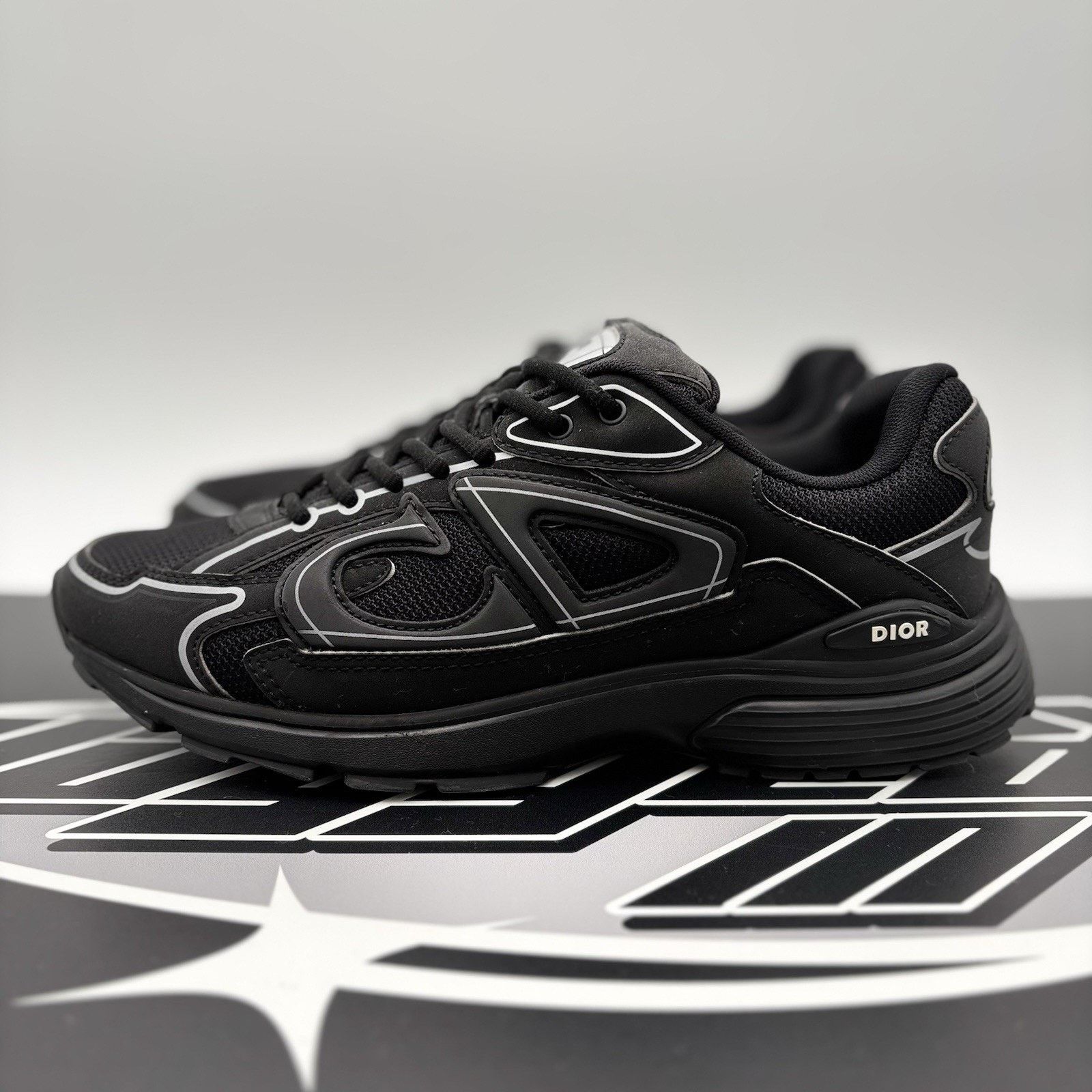 Dior Dior B30 Reflective Sneaker ' Black ' | GOOD CONDITION! Size US 8 / EU 41 - 1 Thumbnail