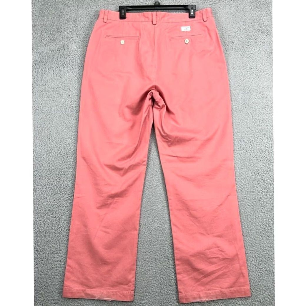 Vineyard Vines Vineyard Vines Pants Mens 35X30 Pink Khaki Chino Cotton Pockets Outdoors Size US 35 - 2 Thumbnail
