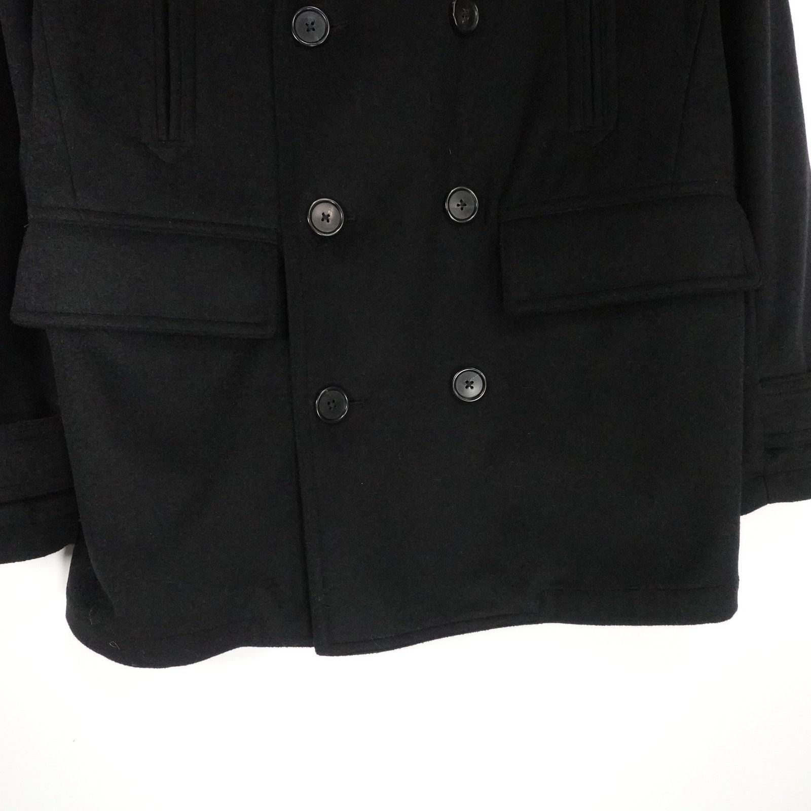 Quince Quince Italian Wool Men’s Medium Black Peacoat Size US M / EU 48-50 / 2 - 6 Thumbnail