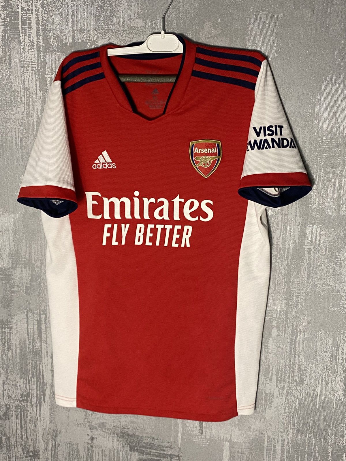 ARSNL 2021-22 Arsenal Adidas Home Soccer Jersey Fly Emirates L-XL Size US XL / EU 56 / 4 - 1 Thumbnail