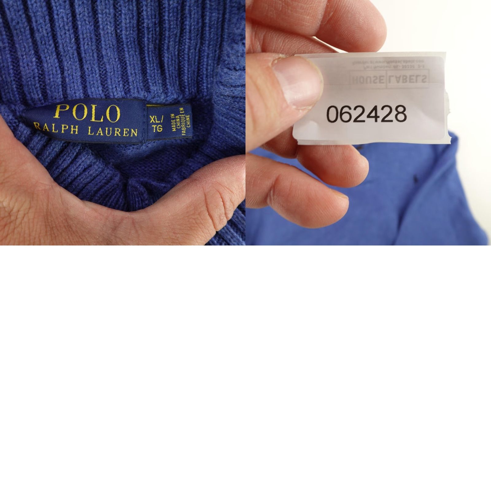 Polo Ralph Lauren VINTAGE Polo Ralph Lauren Sweater Men XL Blue Knit Pullover Mock Neck 1/4 Button Pony Logo Casual Size US XL / EU 56 / 4 - 8 Thumbnail
