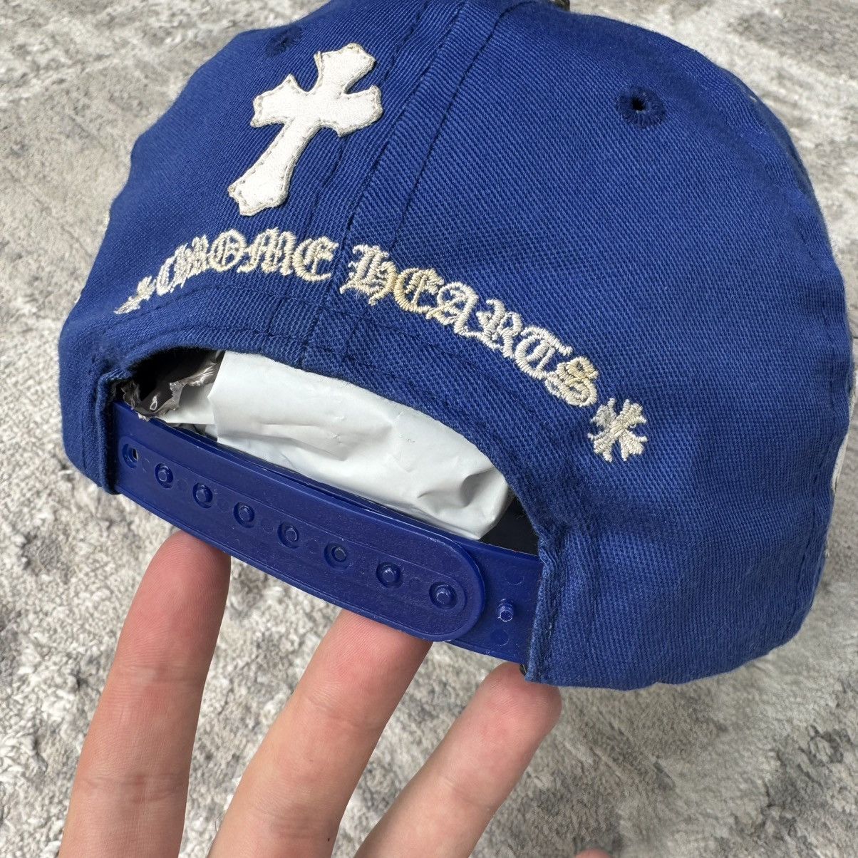 Chrome Hearts Leather cross patch baseball hat Size ONE SIZE - 8 Thumbnail