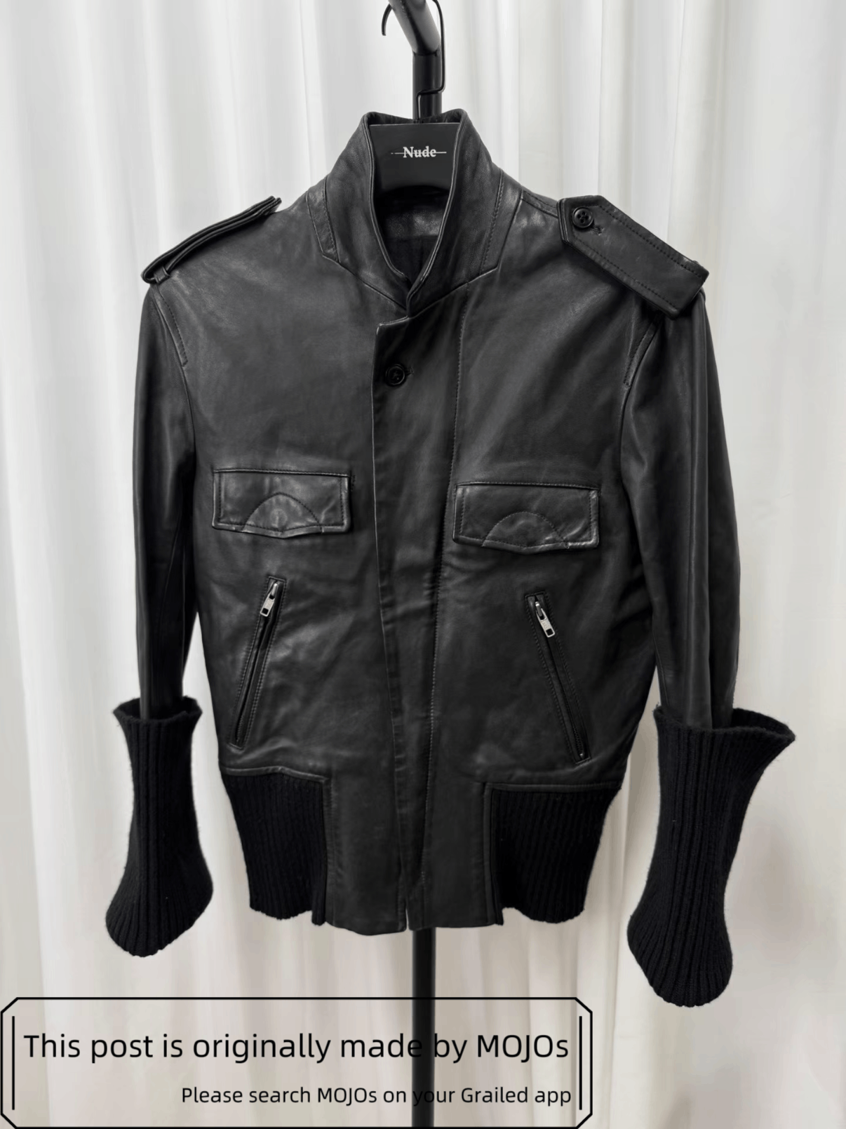 Ann Demeulemeester FW02 Ann Demeulemeester Distressed Sheepskin