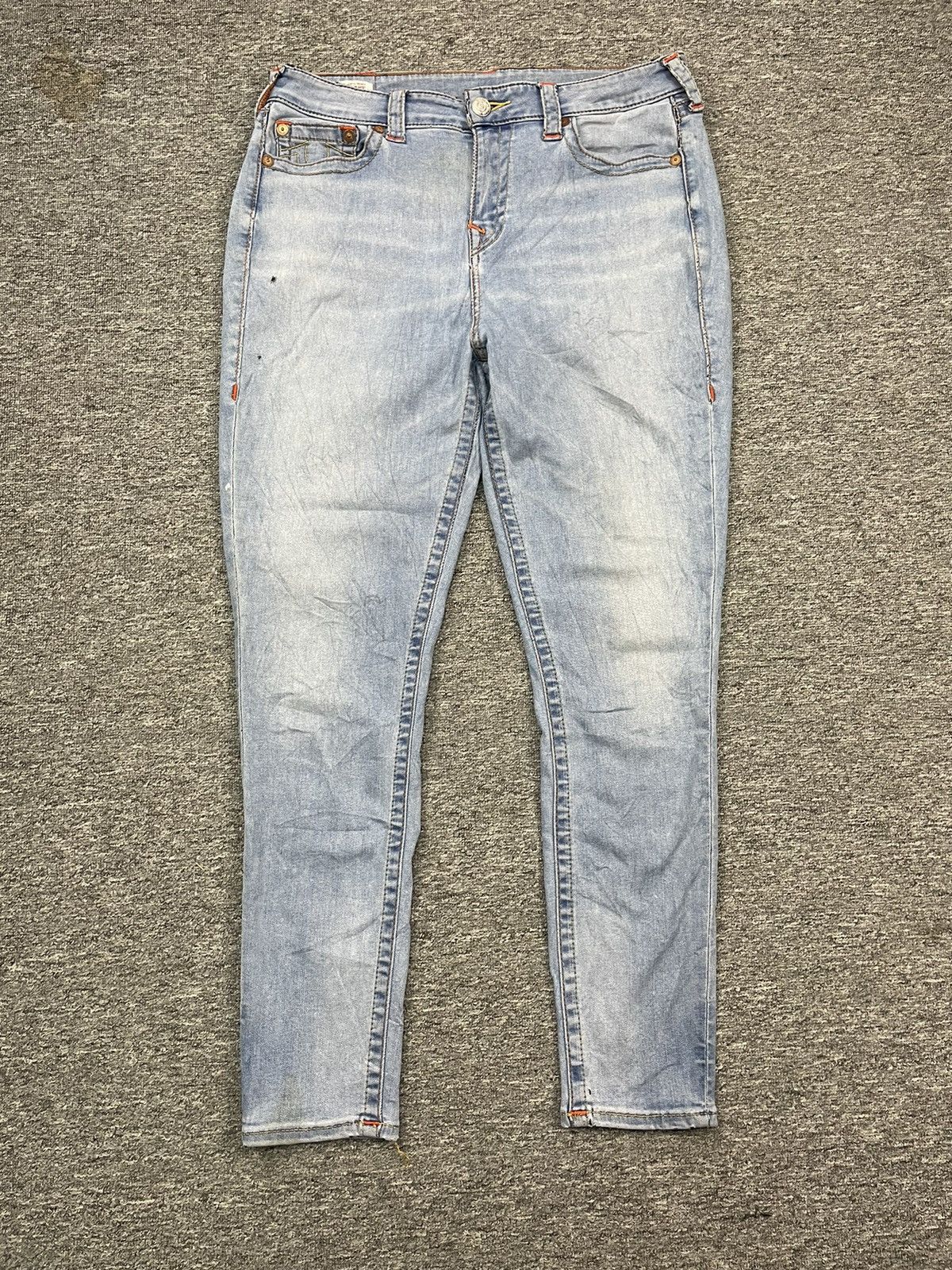 True Religion × Vintage Vintage True Religion Curvy Skinny Denim Stretch Jeans 34x39 Size US 34 / EU 50 - 1 Thumbnail