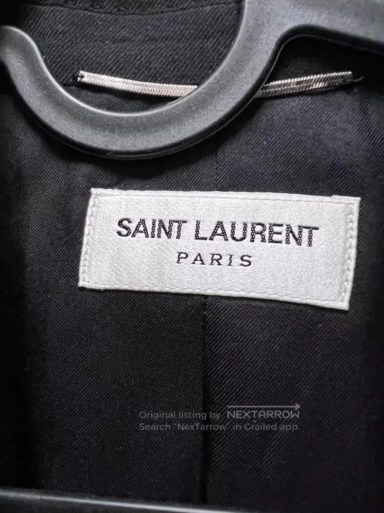 Saint Laurent Paris Saint Laurent Men's Silver Button Blazer. Size US XL / EU 56 / 4 - 1 Thumbnail