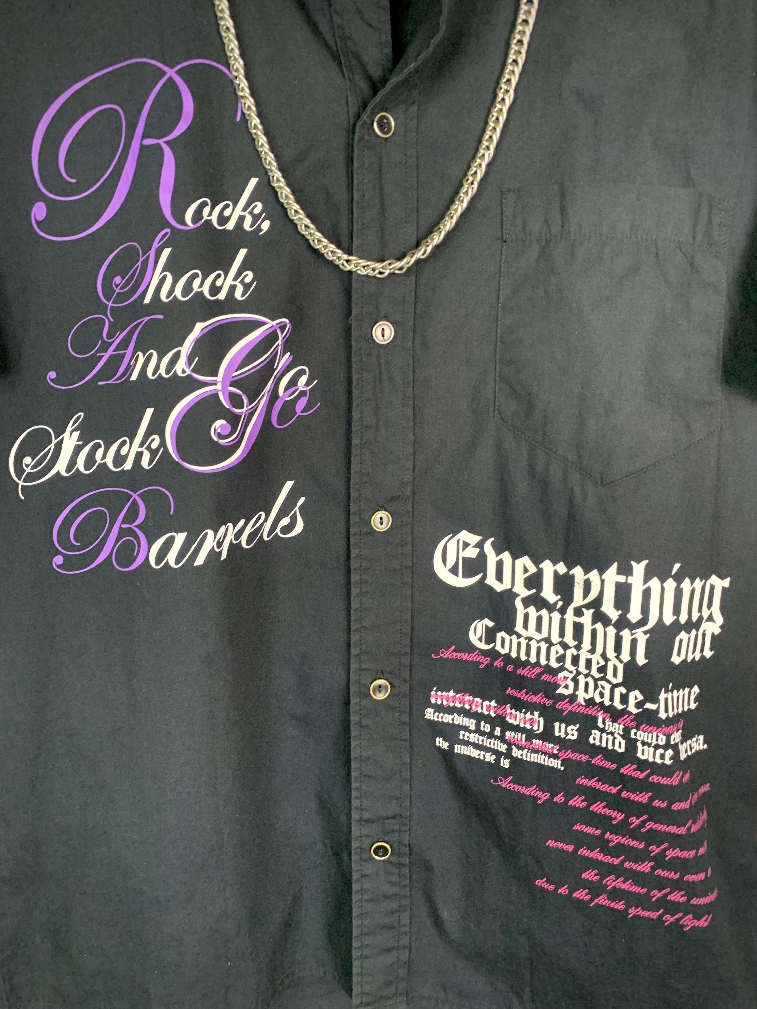 Japanese Brand Y2K Euphuistic Punk Rock Gothic Poem Print Shirt Size US L / EU 52-54 / 3 - 3 Thumbnail