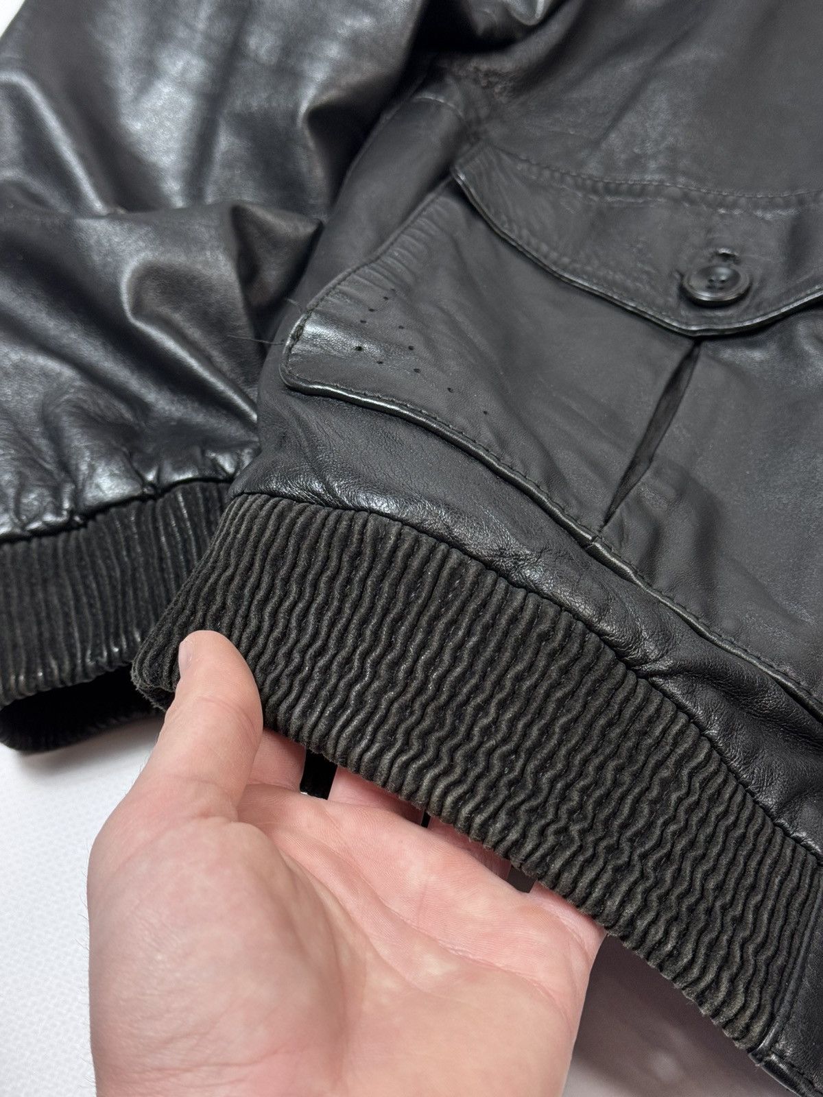 Armani Exchange Armani Exchange Classic Leather Jacket Size US M / EU 48-50 / 2 - 5 Thumbnail