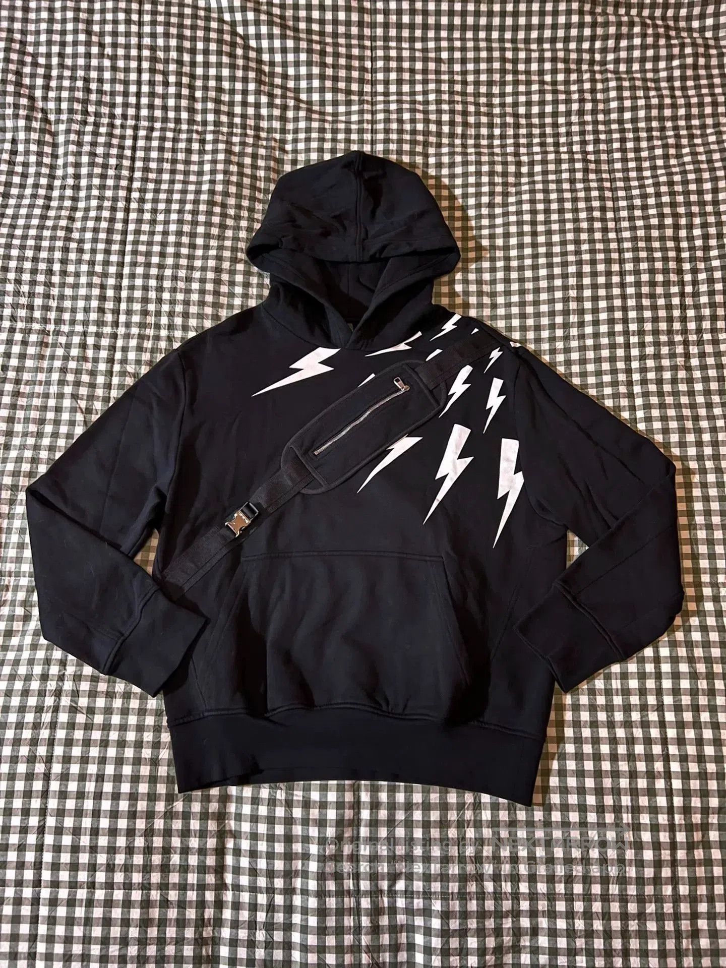 Neil Barrett neil barrett hooded sweatshirt with bag design. Size US L / EU 52-54 / 3 - 1 Thumbnail