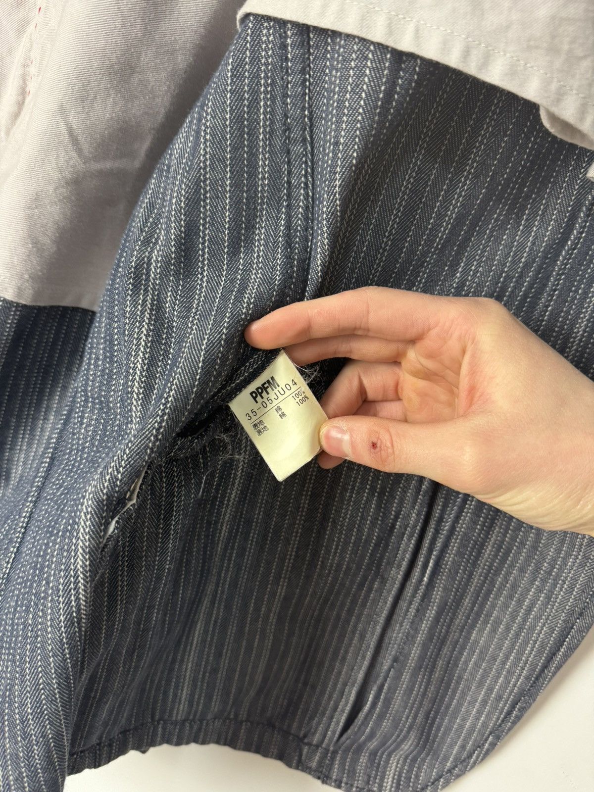 PPFM 00s PPFM Archive Pinstripe Workwear Jacket Blazer Japanese Size 40R - 9 Thumbnail