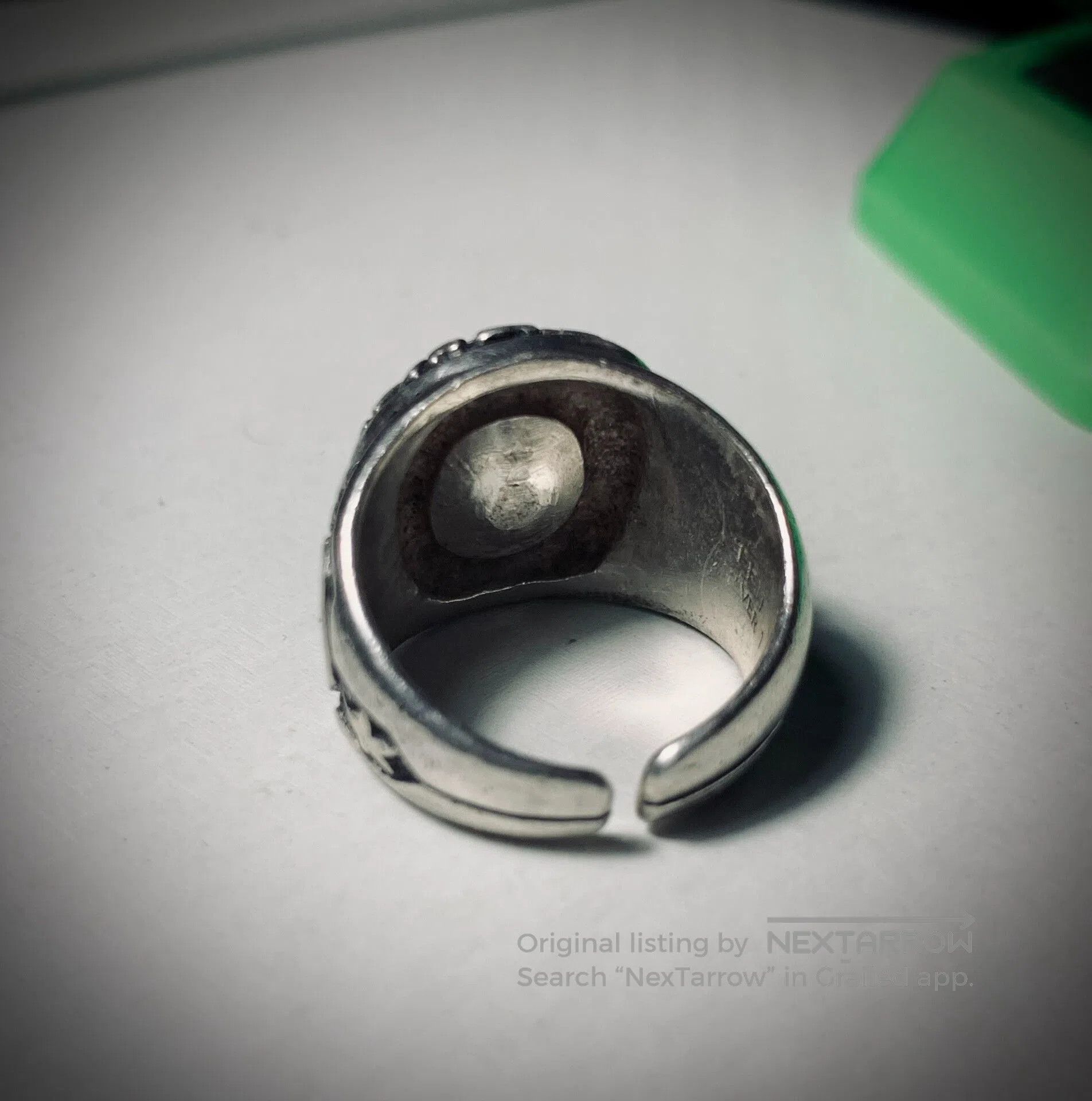 Other Flat Head Turquoise Adjustable Ring. Size ONE SIZE - 3 Thumbnail