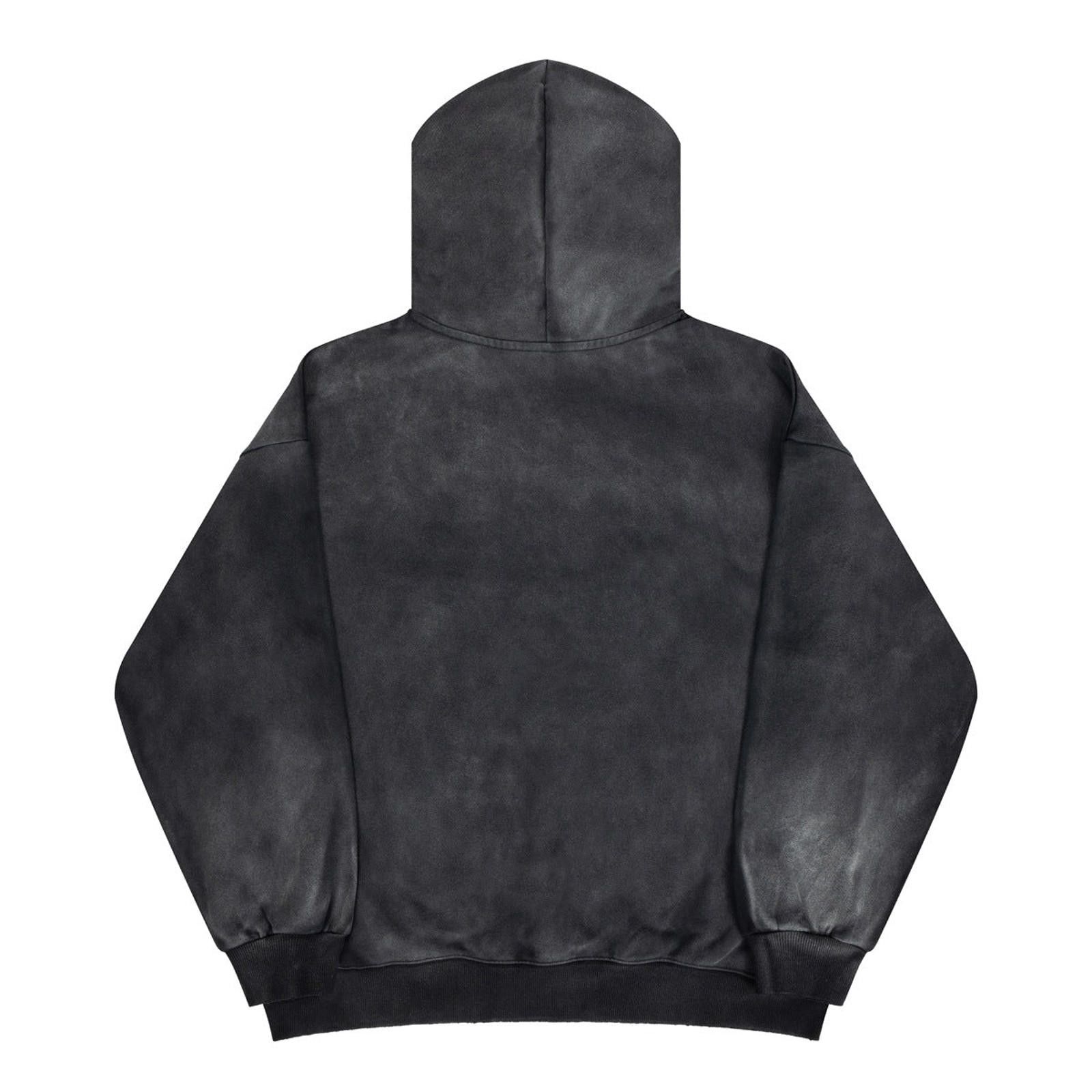 Japanese Brand Dark Washed Distressed Graphic Washed Hoodie Size US M / EU 48-50 / 2 - 2 Thumbnail