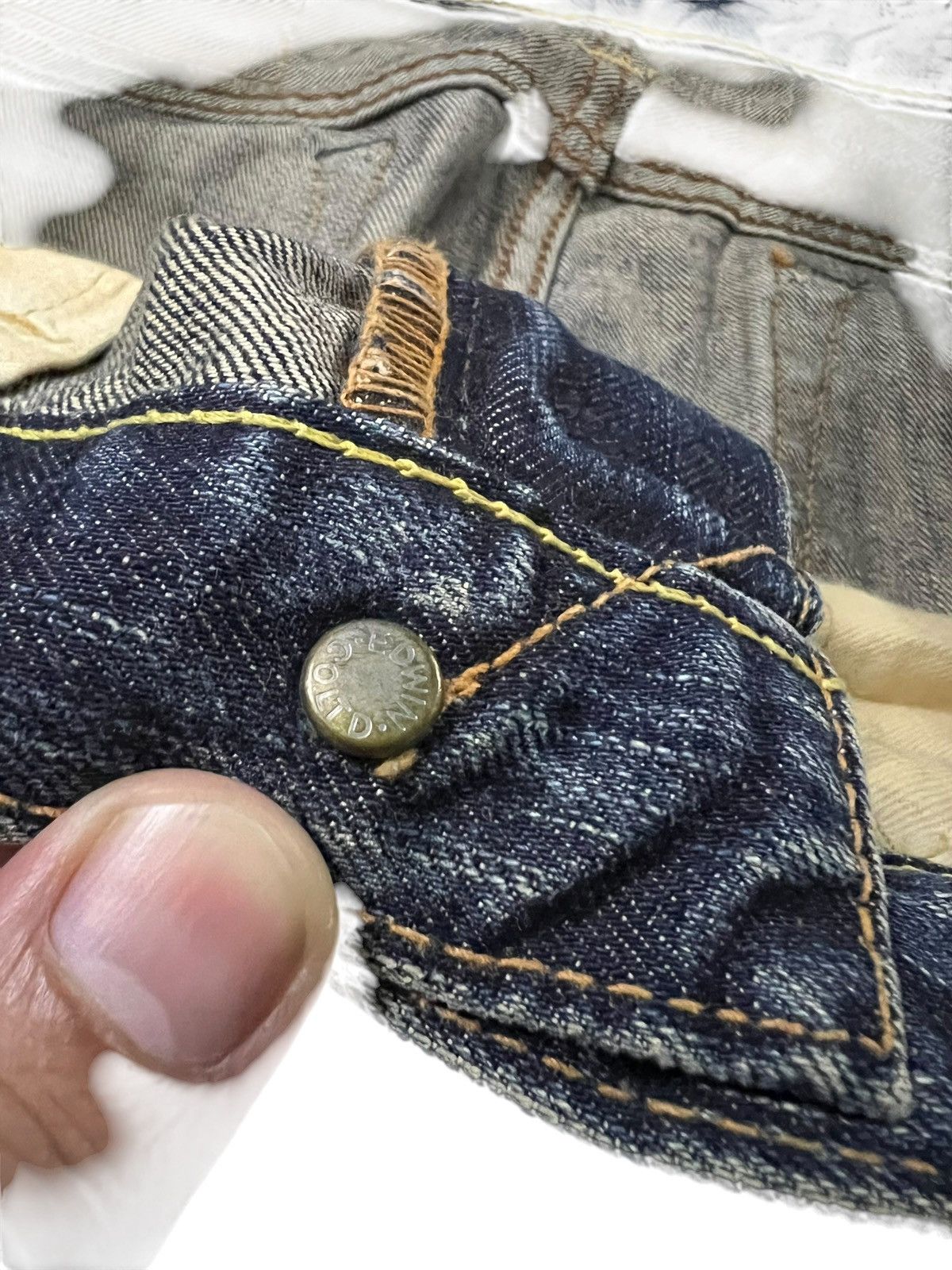 Japanese Brand Edwin 503 Flare Distressed Mud Wash Bootcut Jean Very Rare Size US 32 / EU 48 - 11 Thumbnail