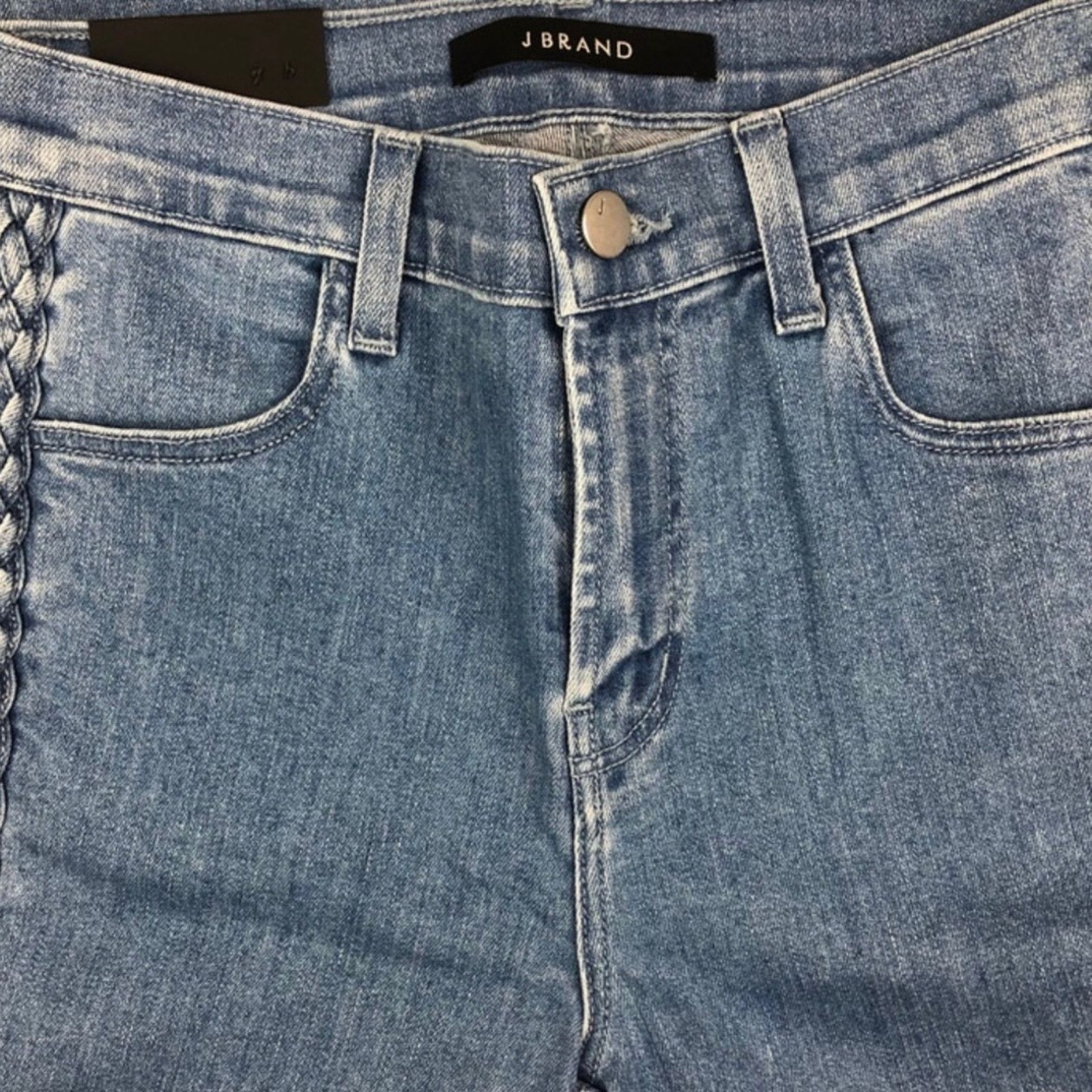 J Brand New with tag J Brand Women’s High Rise Star Braid Jeans Size 26" / US 2 / IT 38 - 10 Thumbnail