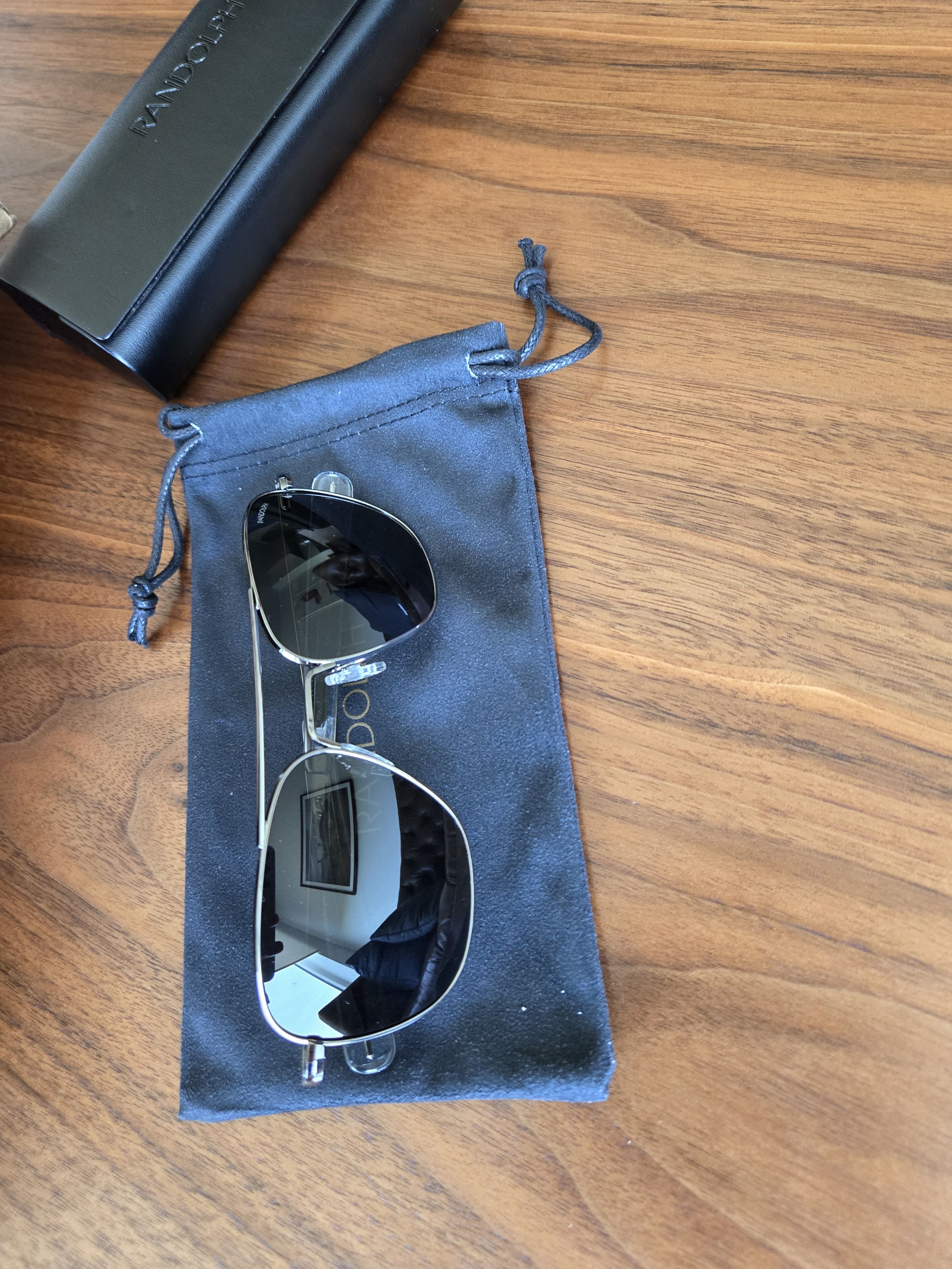 image of Randolph Engineering Regular Aviator Gunmetal in Grey, Men's