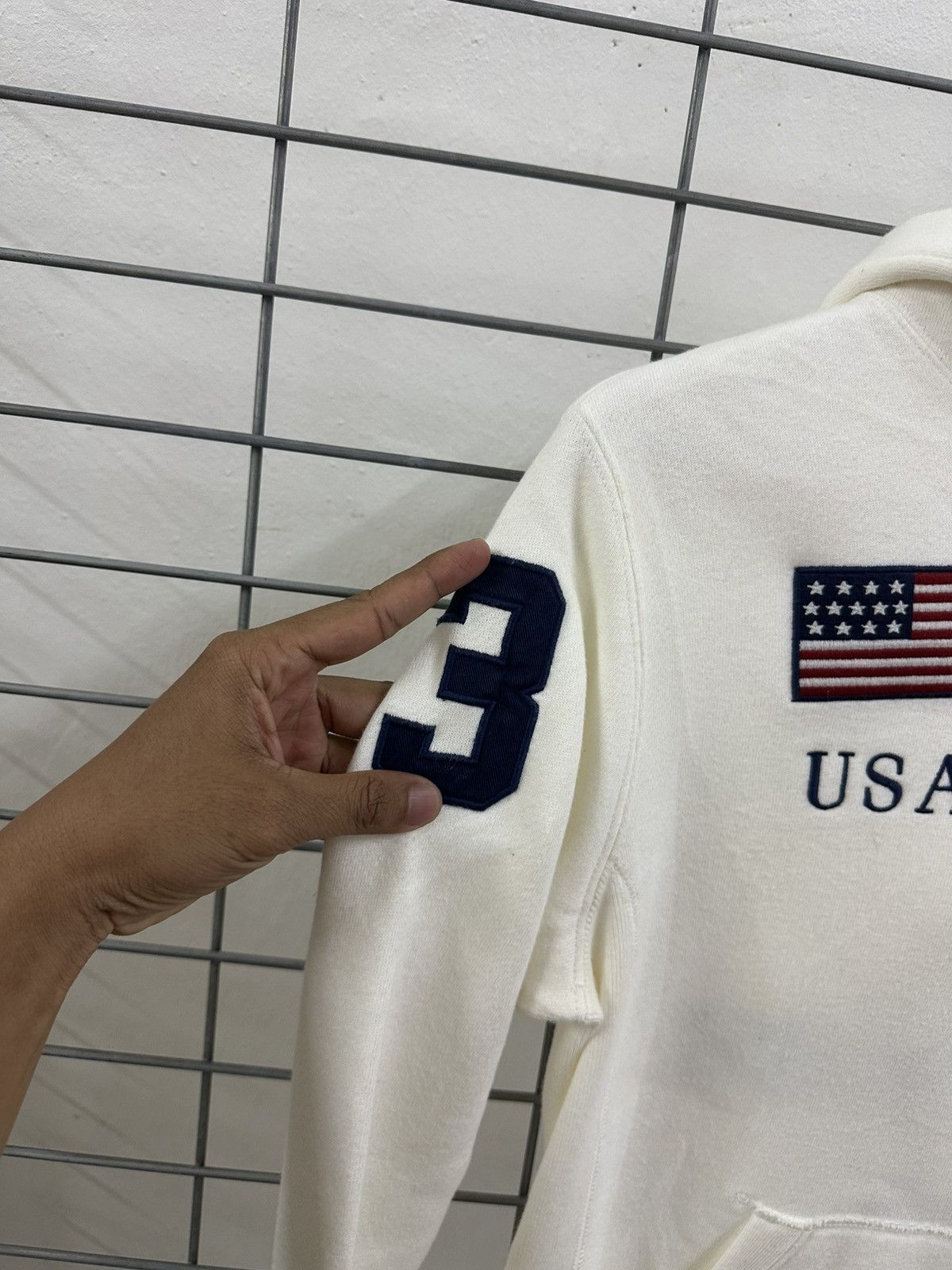 Polo Ralph Lauren Rare And Beautiful Vintage Polo Ralph Lauren USA Hoodie Size US S / EU 44-46 / 1 - 4 Thumbnail