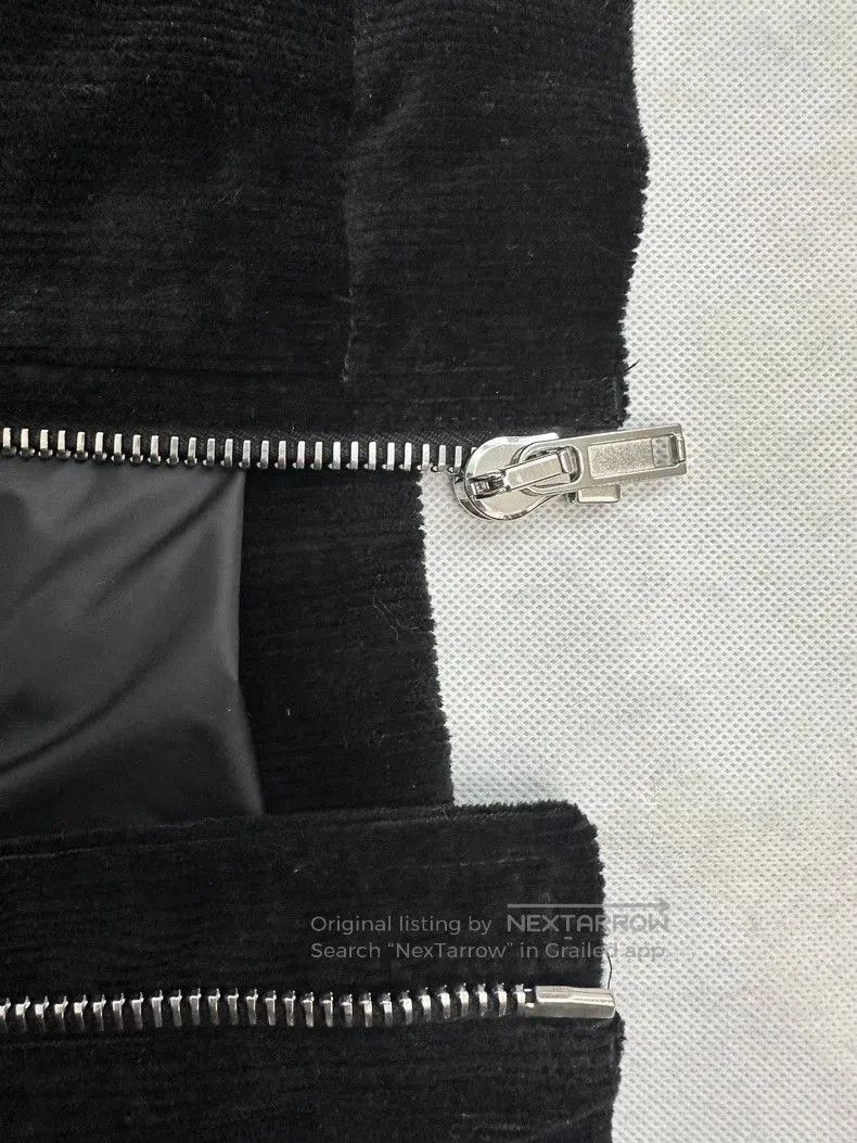 Rick Owens Rick Owens Profile bat sleeve zipper corduroy sweater. Size US XL / EU 56 / 4 - 3 Thumbnail