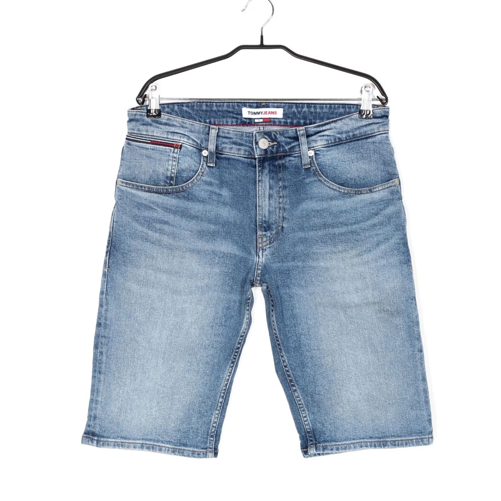 Tommy Hilfiger TOMMY HILFIGER JEANS RONNIE Stretch Denim Shorts Men 31x12 Bermuda Blue DZ6405 Size US 31 - 2 Thumbnail