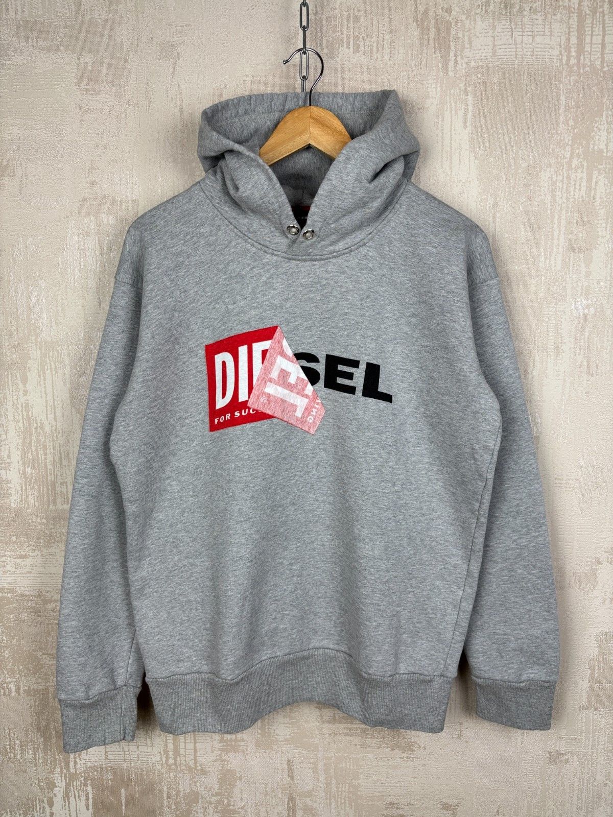 Diesel Diesel Distressed Distorted Logo Hoodie Size US XS / EU 42 / 0 - 1 Thumbnail
