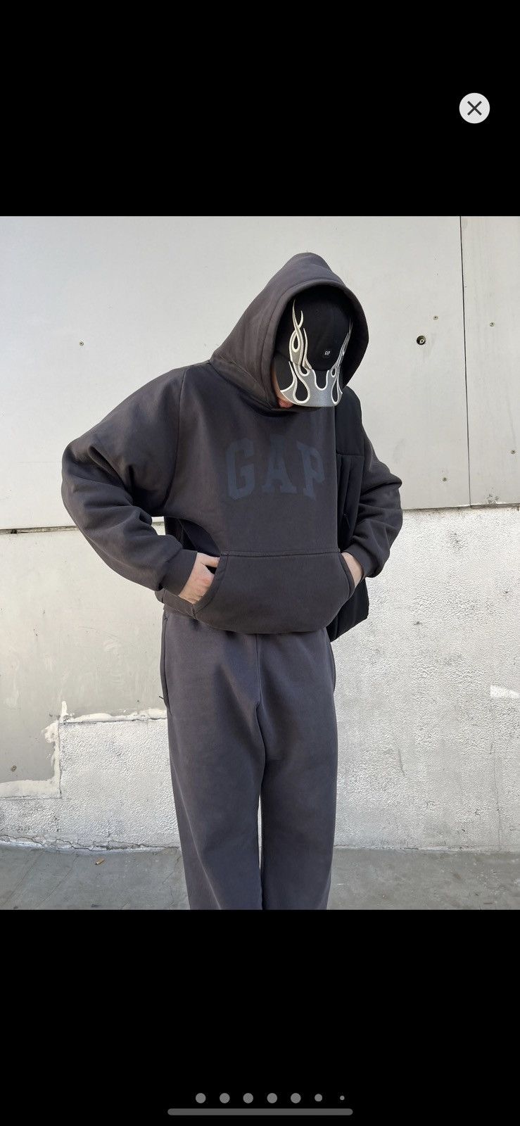 Gap NWT Yeezy Gap Shrunken Hoodie Dark Blue Size US L / EU 52-54 / 3 - 10 Thumbnail