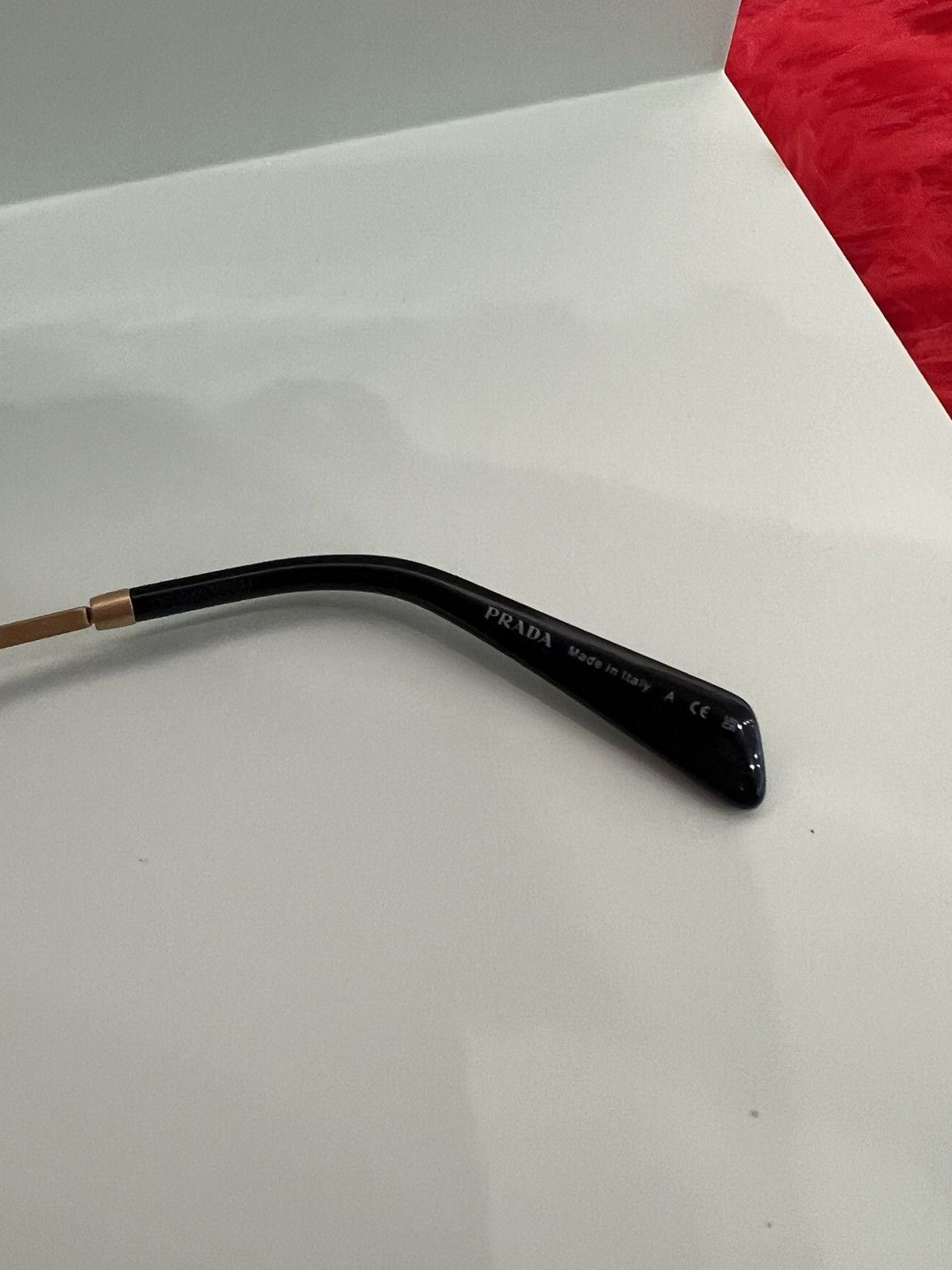 Prada Prada Gold Sunglasses Size ONE SIZE - 4 Thumbnail