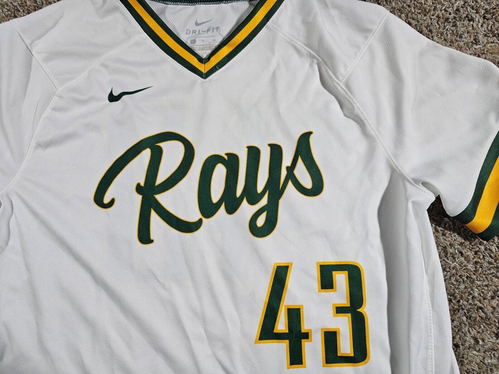 Nike Nike dri-fit Wisconsin GRB baseball jersey XL #43 Stains Size ONE SIZE - 2 Thumbnail