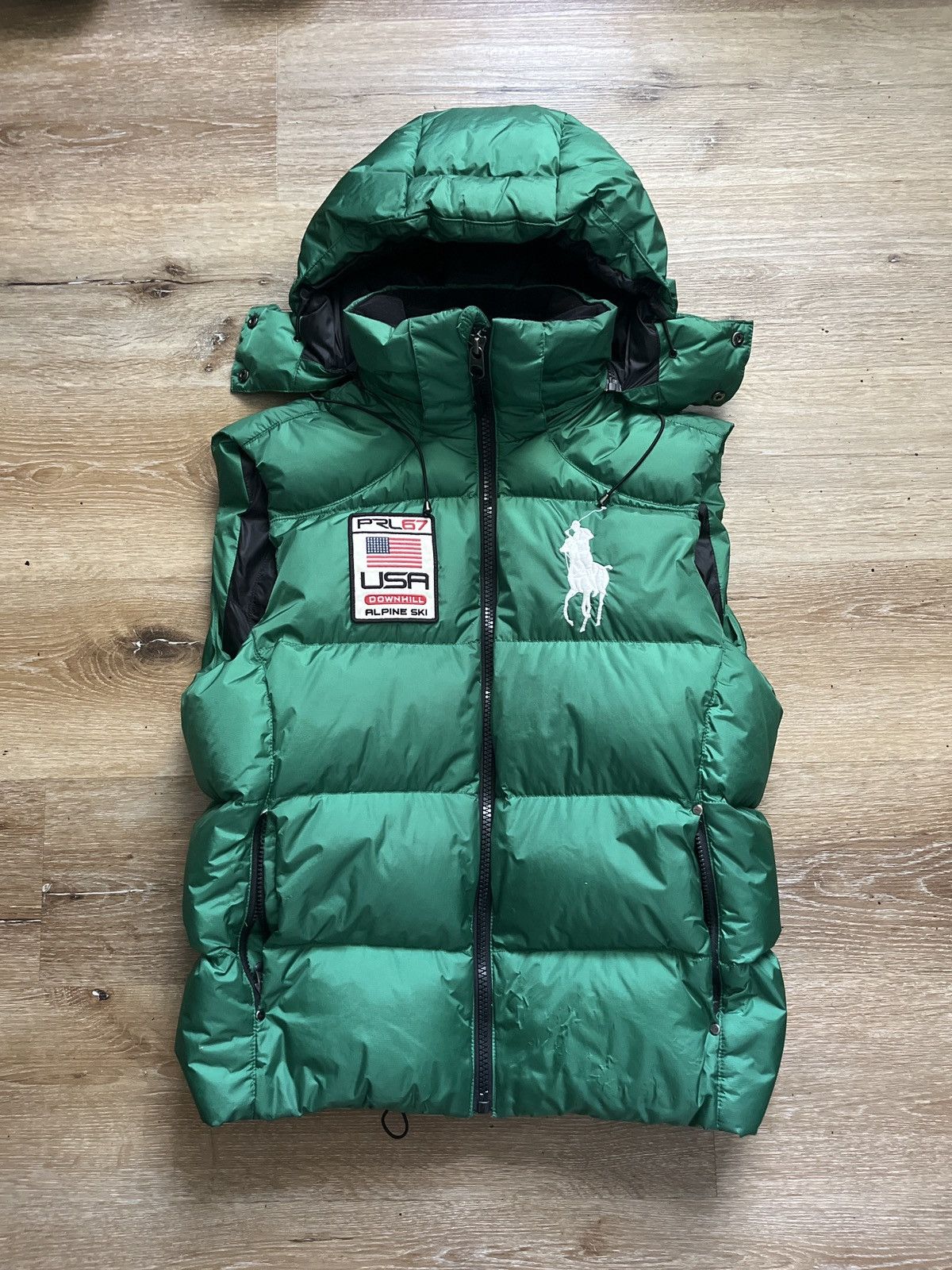 Polo selling Ralph Lauren skiing bomber down vest jacket size small