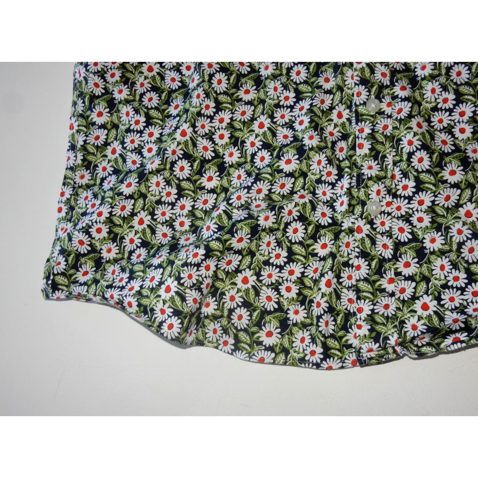 J.Crew J.CREW Button-Up Shirt Men XL Slim Short Sleeve Floral Green Size US XL / EU 56 / 4 - 2 Thumbnail