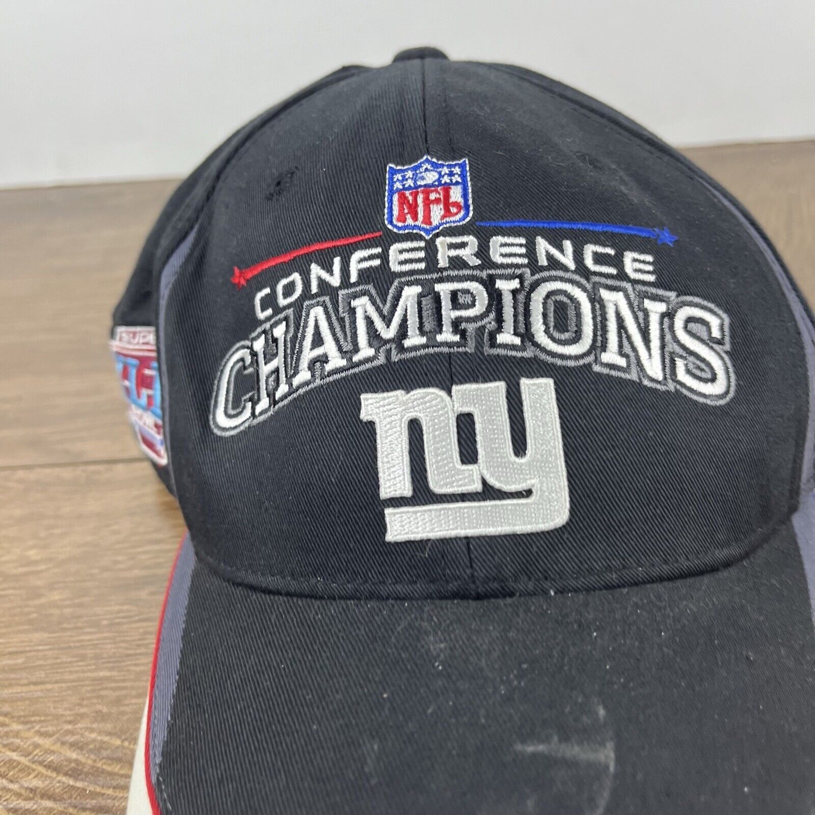 Reebok New York Giants Hat Conference Champions Black Adjustable Ha Size ONE SIZE - 7 Thumbnail