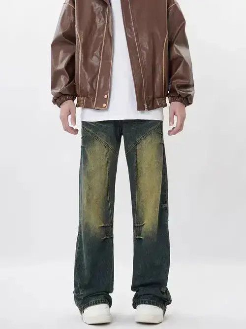 Japanese Brand × Jean Vintage washed pleated deconstructed jeans Size US 32 / EU 48 - 3 Thumbnail