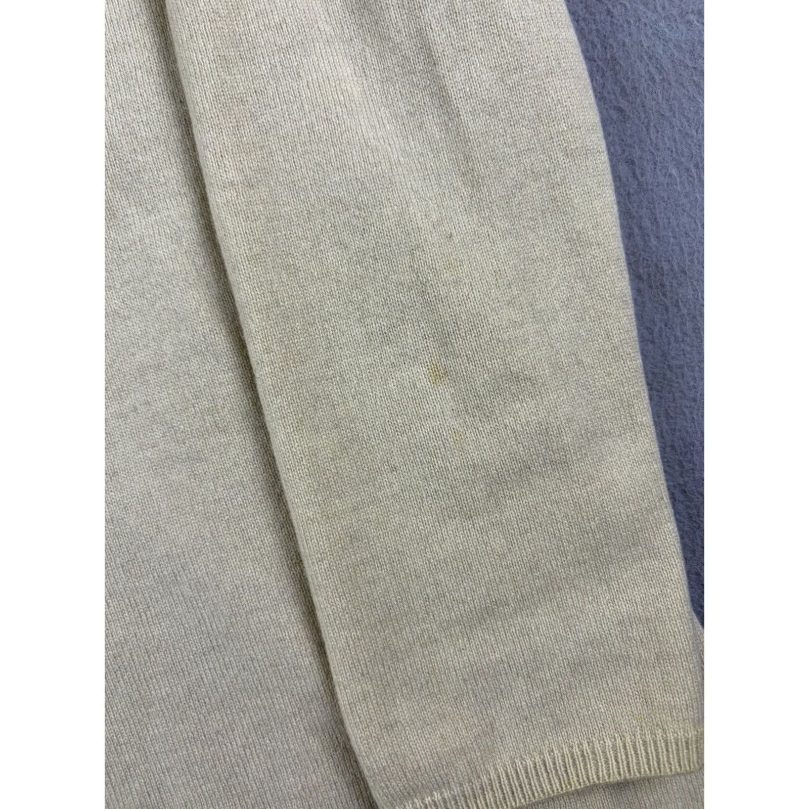 Brunello Cucinelli Brunello Cucinelli Sweater Womens S Beige Cashmere Knit Crew Neck Long Sleeve Pullover Italy Casual Luxury Sequin Autumn Winter Designer Womens Size S / US 4 / IT 40 - 6 Thumbnail