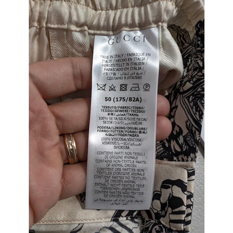 Gucci o1rshd1 Roi Soleil Short On TW Prt in Ivory/Black/Mc Size US 34 / EU 50 - 15 Thumbnail